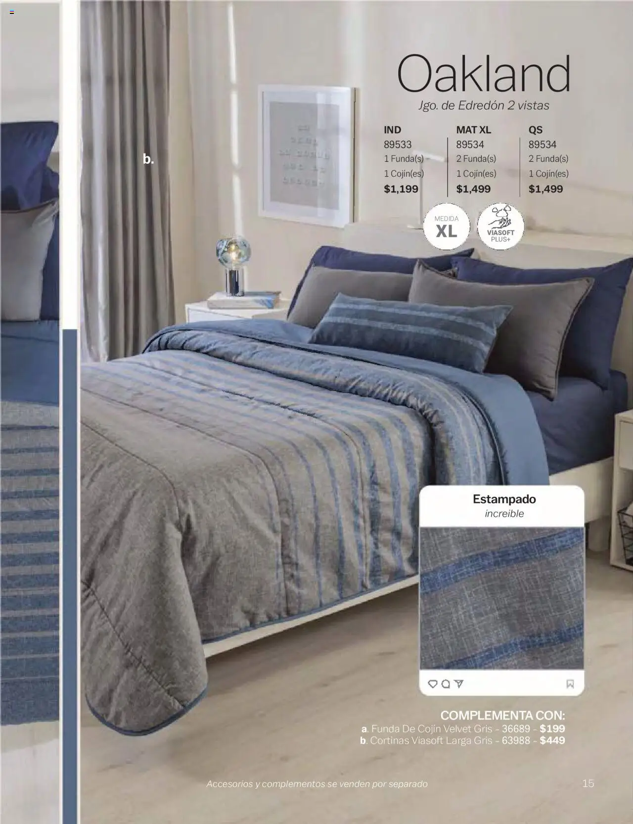 Nuevas ofertas de Vianney válidas en toda la República Mexicana desde el 24.01.2025. ¡Encuentra las mejores ofertas en Vianney catálogo Chavos! | Página: 17 | Productos: Funda, Cortinas