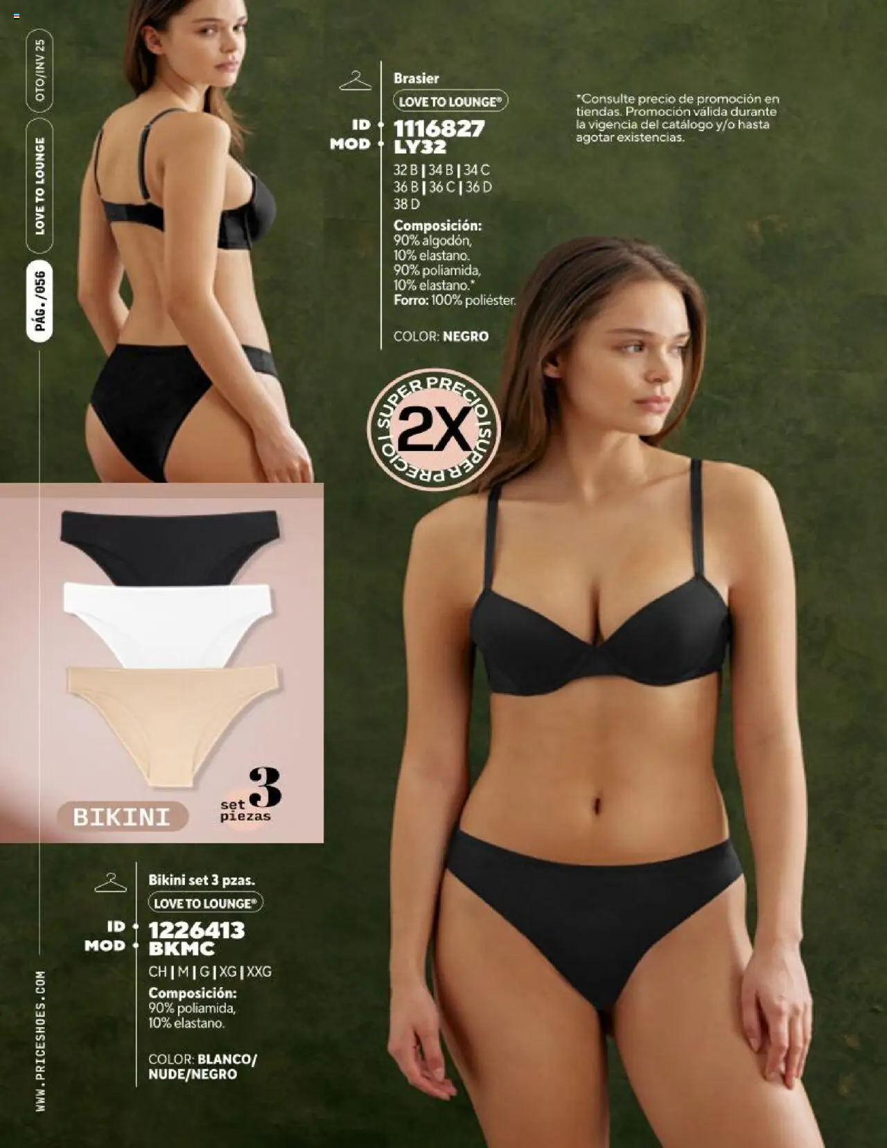 Nuevas ofertas de Price Shoes válidas en toda la República Mexicana desde el 21.07.2025. ¡Encuentra las mejores ofertas en Price Shoes - Catálogo Love! | Página: 58 | Productos: Bikini