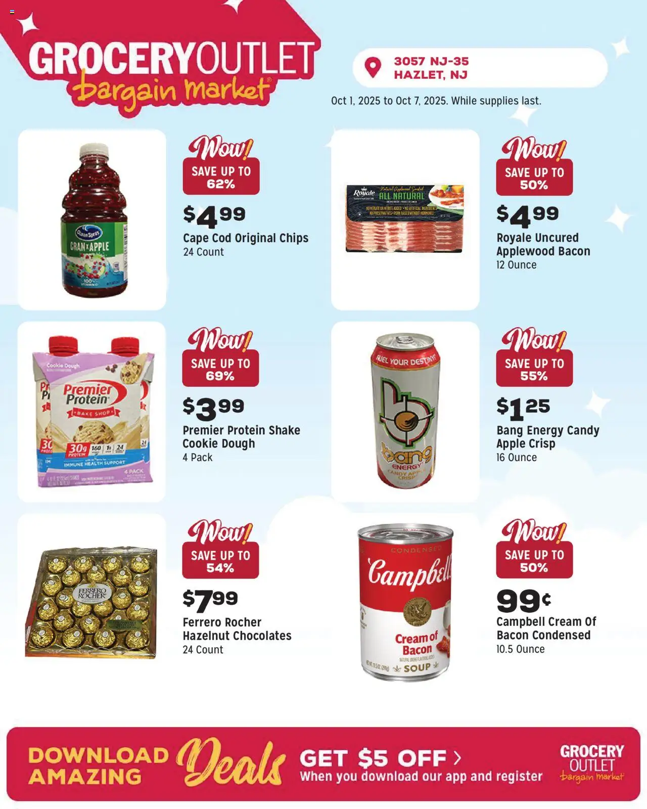 Grocery Outlet Weekly Ad - NJ - valid from 01.10.2025 | Page: 7 | Products: Pork, Chips, Cream