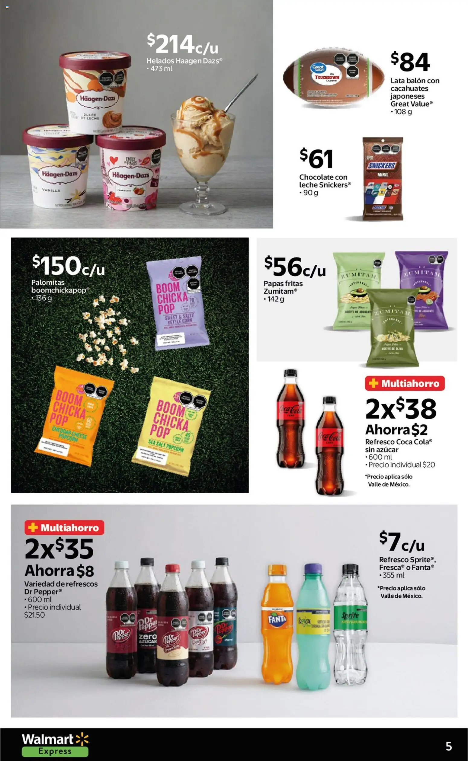 Nuevas ofertas de Walmart Express válidas en toda la República Mexicana desde el 23.01.2026. ¡Encuentra las mejores ofertas en Walmart Express folleto Ofertas! | Página: 5 | Productos: Azúcar, Refresco, Leche, Papas fritas