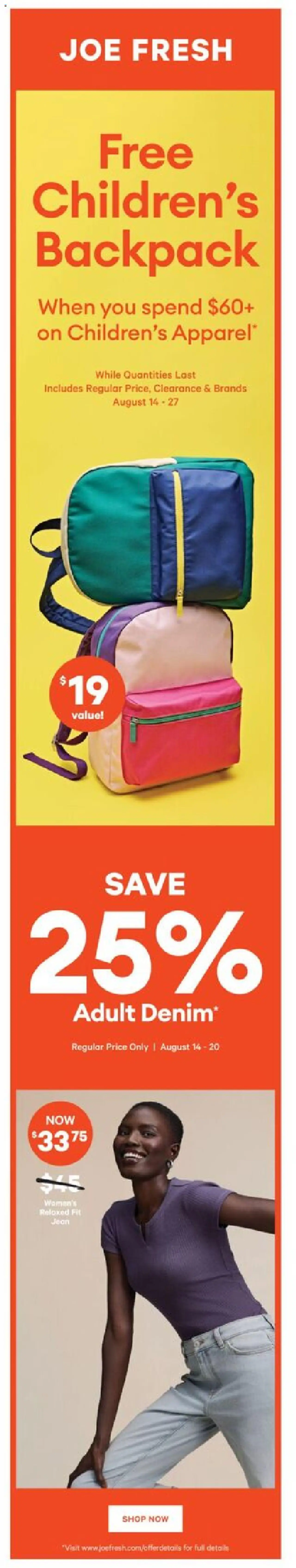 Real Canadian Superstore flyer valid from 14.08.2025 | Page: 4 | Products: Backpack