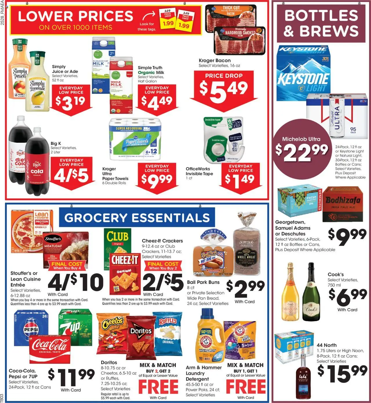 Fred Meyer Weekly Ad - valid from 13.08.2025 | Page: 5 | Products: Pan, Juice, Detergent, Peach