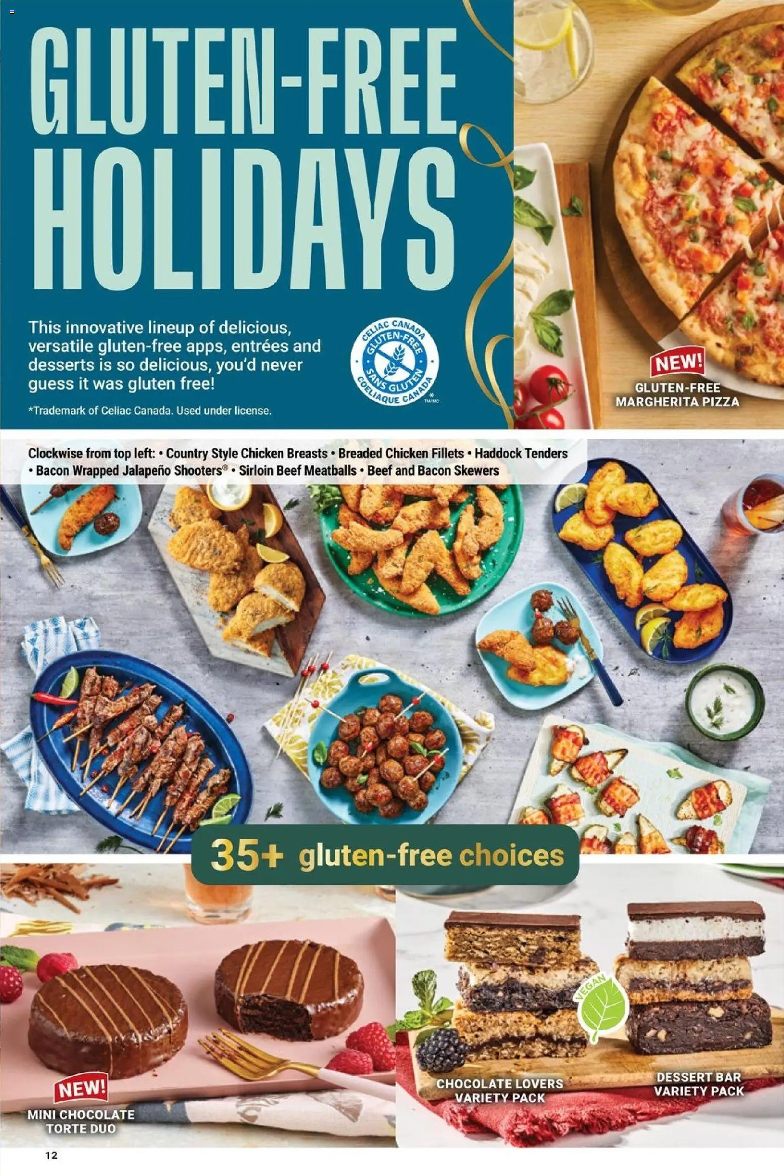 M&M Food Market flyer valid from 01.12.2025 | Page: 12 | Products: Beef, Chocolate, Pizza, Chicken