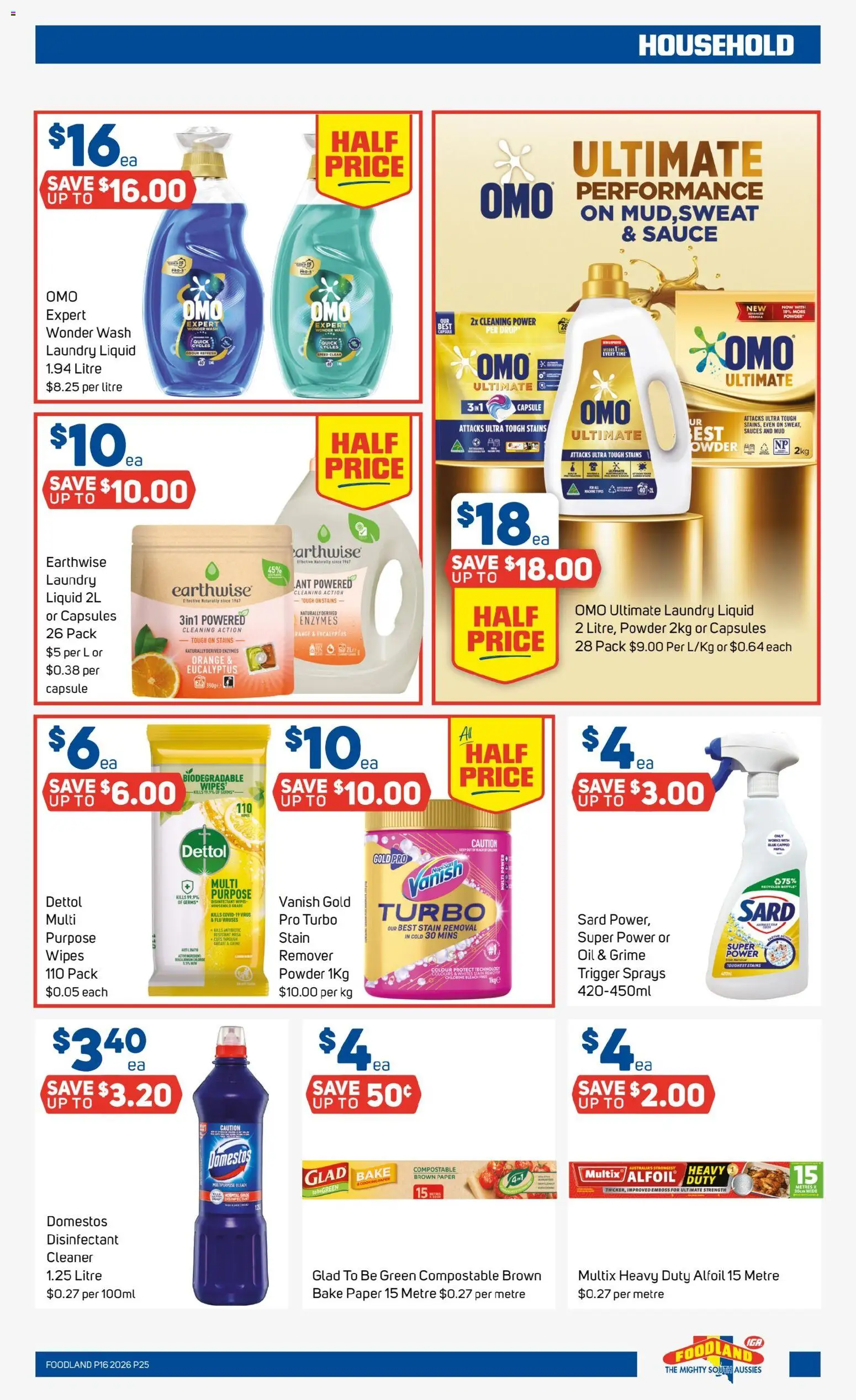 Foodland catalogue - valid from 15.04.2026 | Page: 25 | Products: Household, Powder, Sauce, Multipurpose