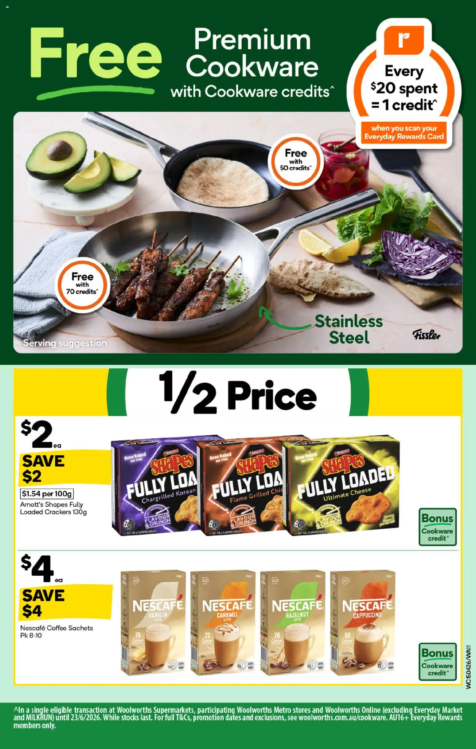 Woolworths catalogue - valid from 15.04.2026 | Page: 11 | Products: Crackers, Cheese, Nescafe, Oven
