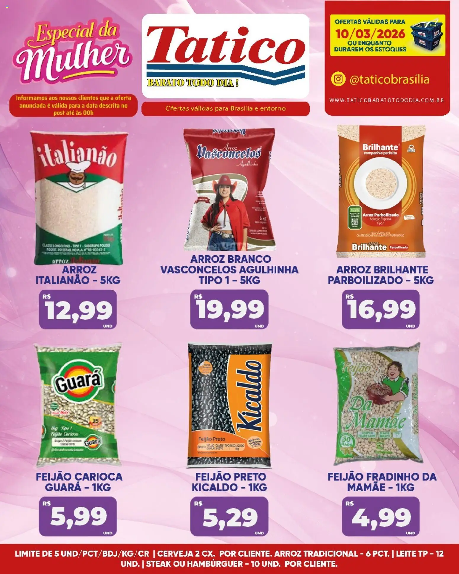 Tatico Folheto - válido de 10.03.2026 | Página: 3 | Produtos: Pó, Leite, Cerveja, Arroz