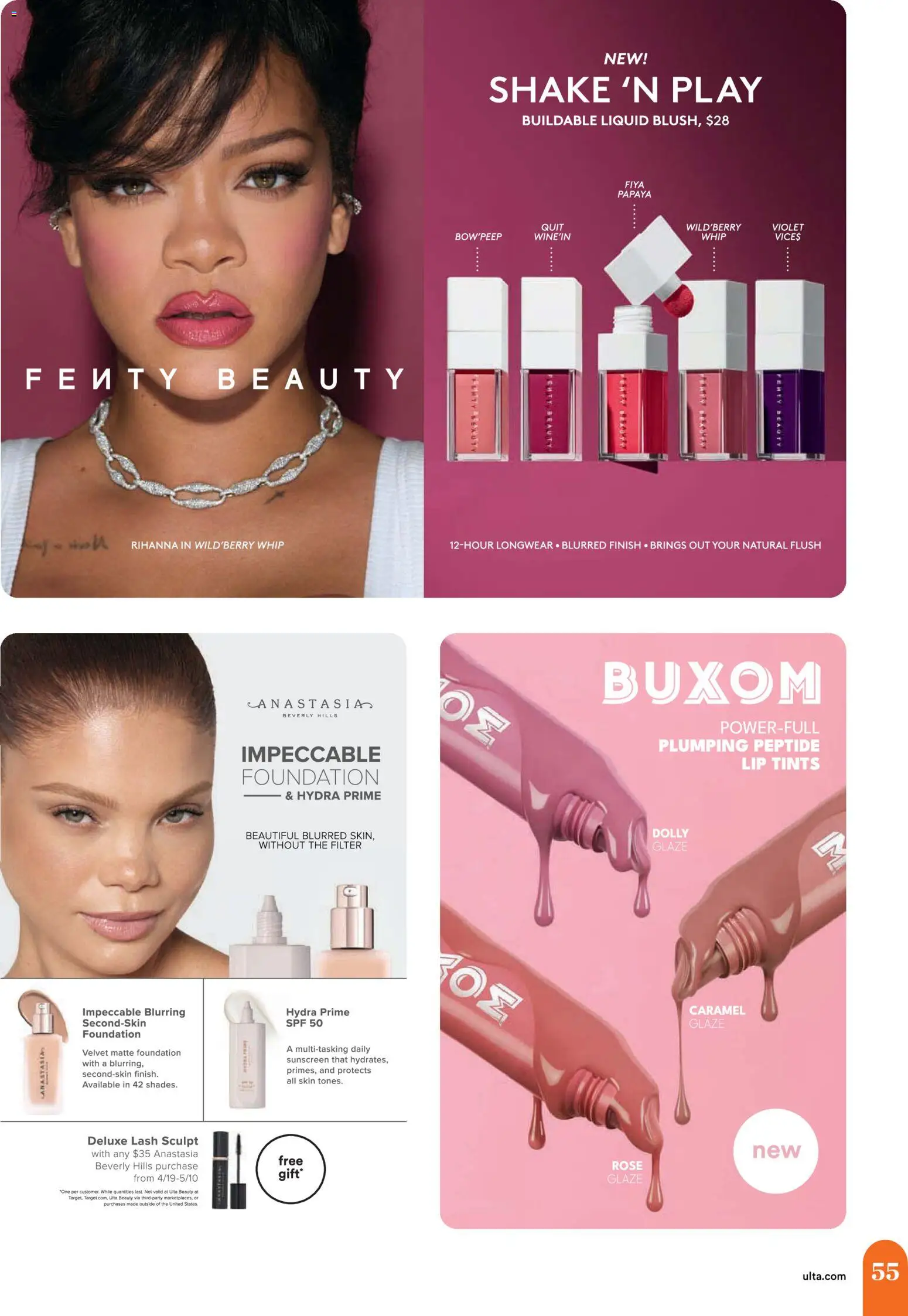 Ulta Beauty - 4.19.26 - 5.10.26 - valid from 19.04.2026 | Page: 55 | Products: Foundation, Lip Tints, Sunscreen