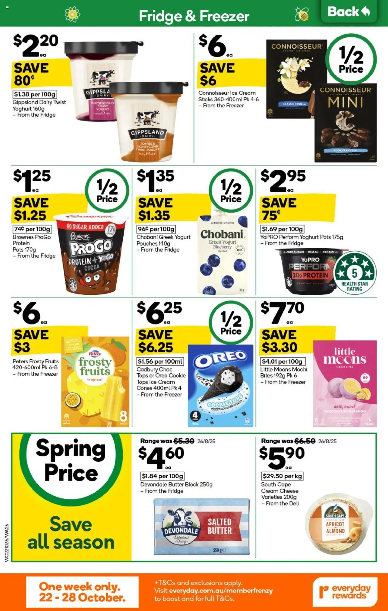 Woolworths catalogue - valid from 22.10.2025 | Page: 26 | Products: Cheese, Passionfruit, Ice cream, Sugar