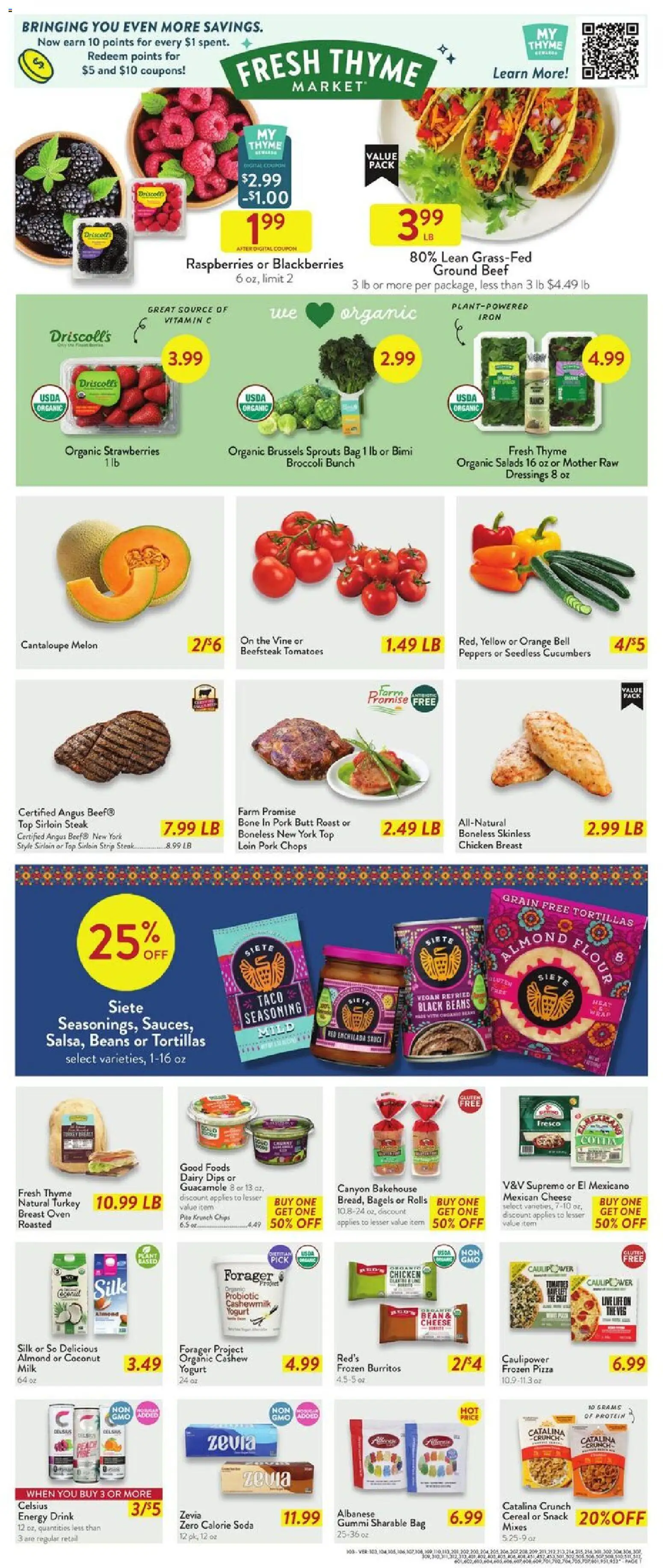 Fresh Thyme Weekly Ad - MI - valid from 29.04.2026 | Page: 3 | Products: Peppers, Pizza, Beef, Sauce