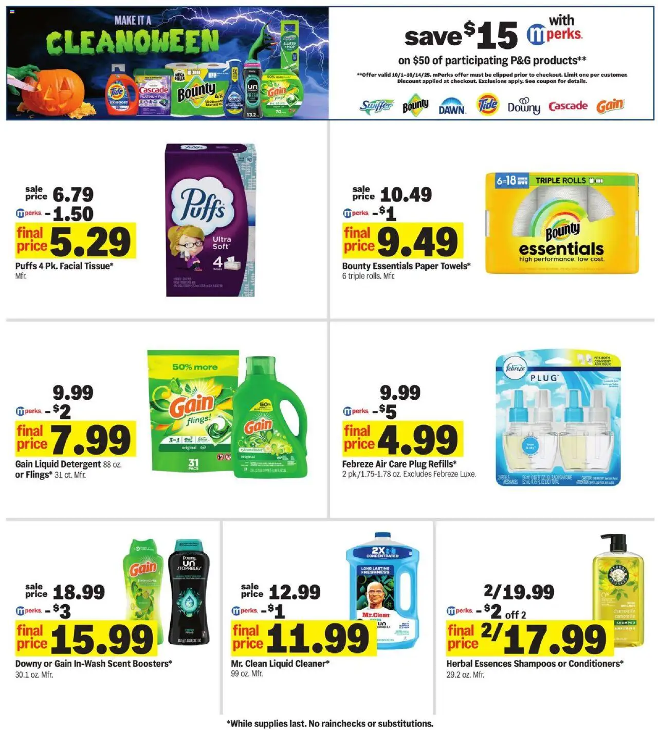 Meijer Weekly Ad - MI - valid from 01.10.2025 | Page: 29 | Products: Shampoo, Detergent
