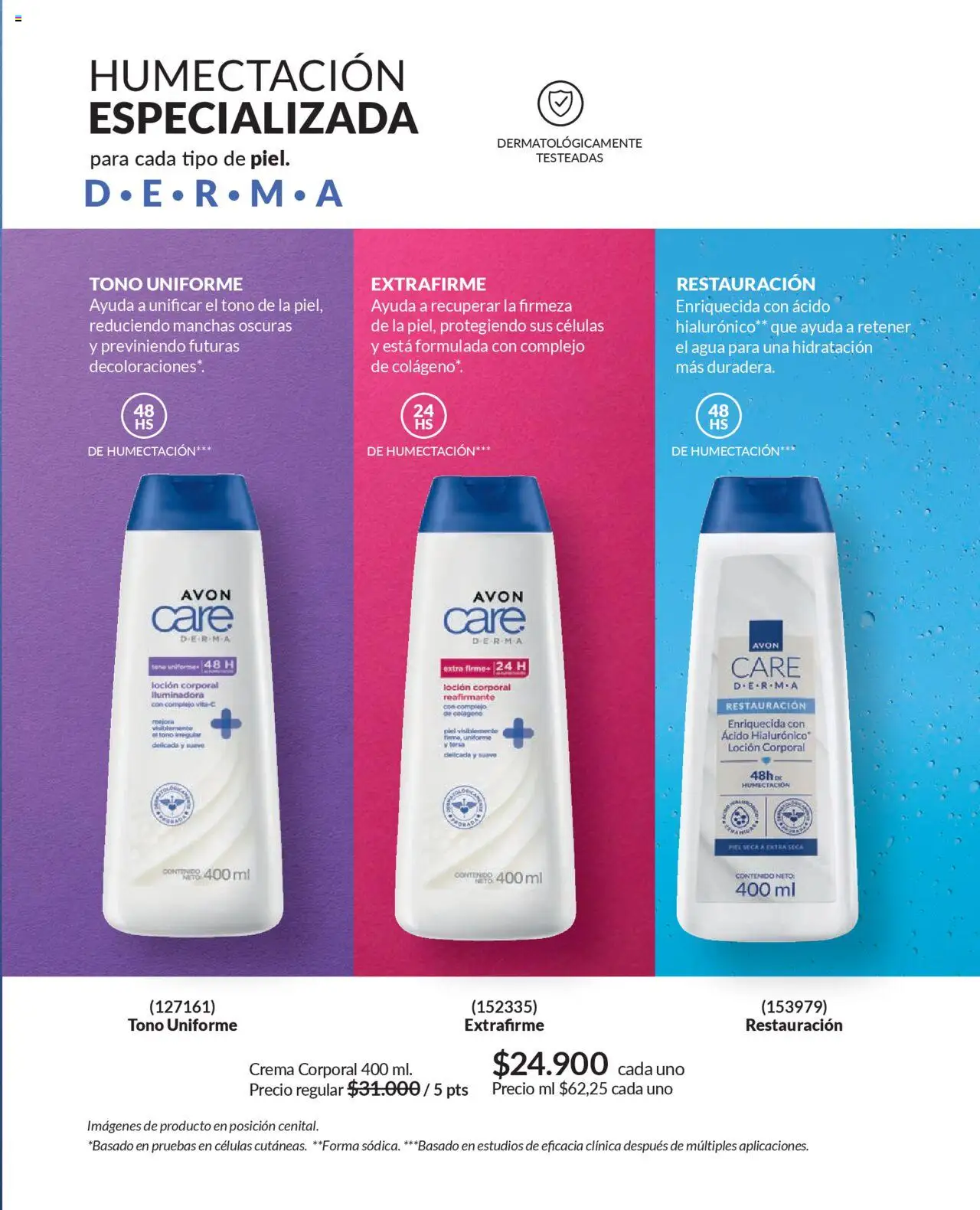 Avon revista - valida desde el 12.09.2025 | Página: 131 | Productos: Agua, Crema, Loción