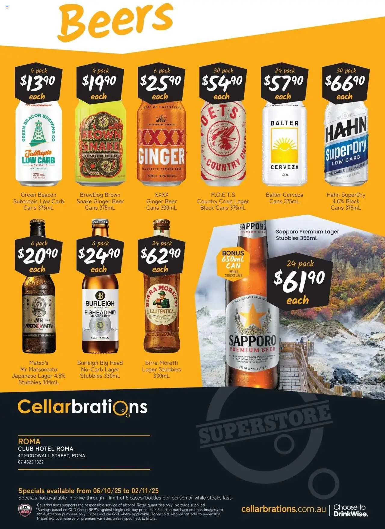 Cellarbrations catalogue - valid from 06.10.2025 | Page: 6 | Products: Ginger, Beer