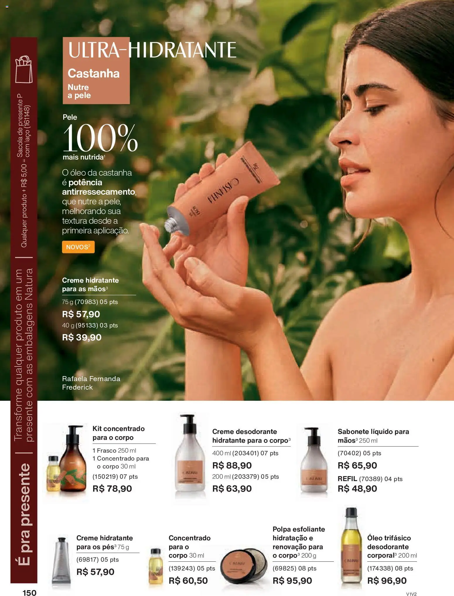 Natura Folheto - válido de 30.10.2025 | Página: 150 | Produtos: Desodorante, Óleo, Sabonete, Sabonete líquido