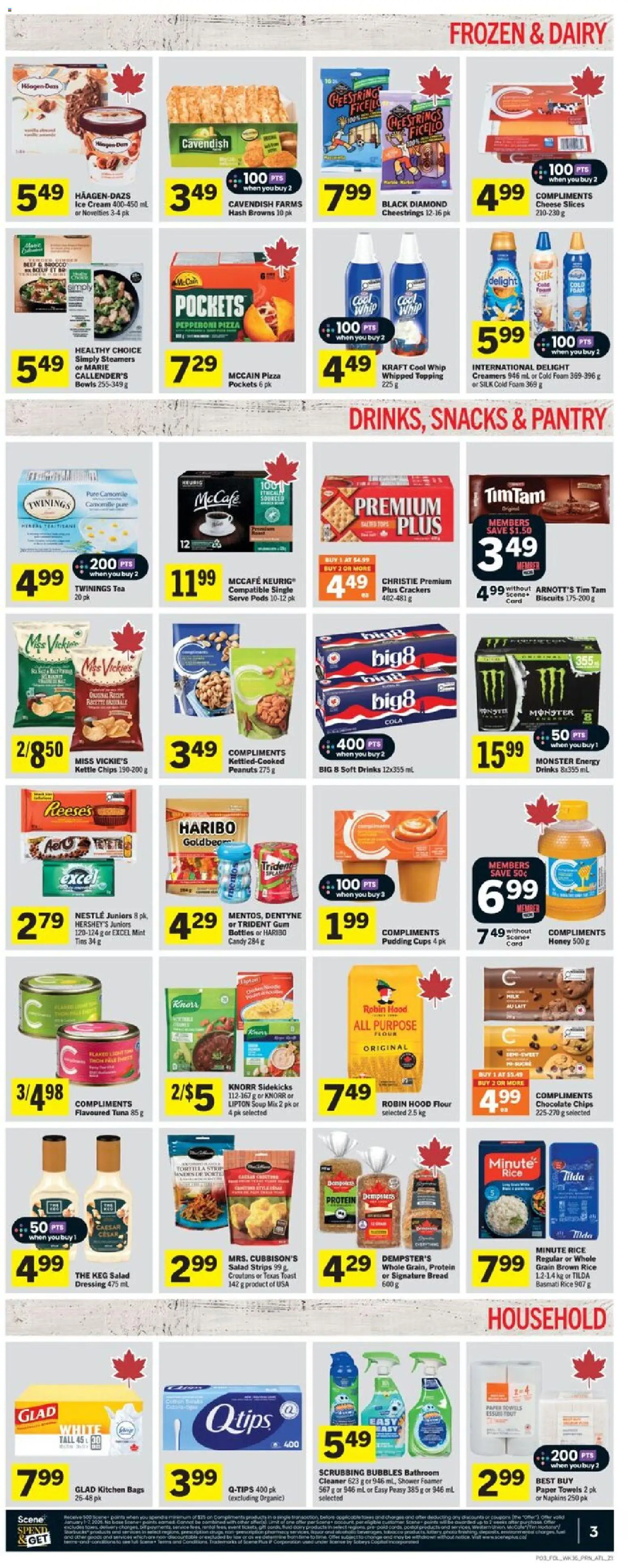 Foodland flyer valid from 01.01.2026 | Page: 4 | Products: Rice, Chips, Chocolate, Pizza