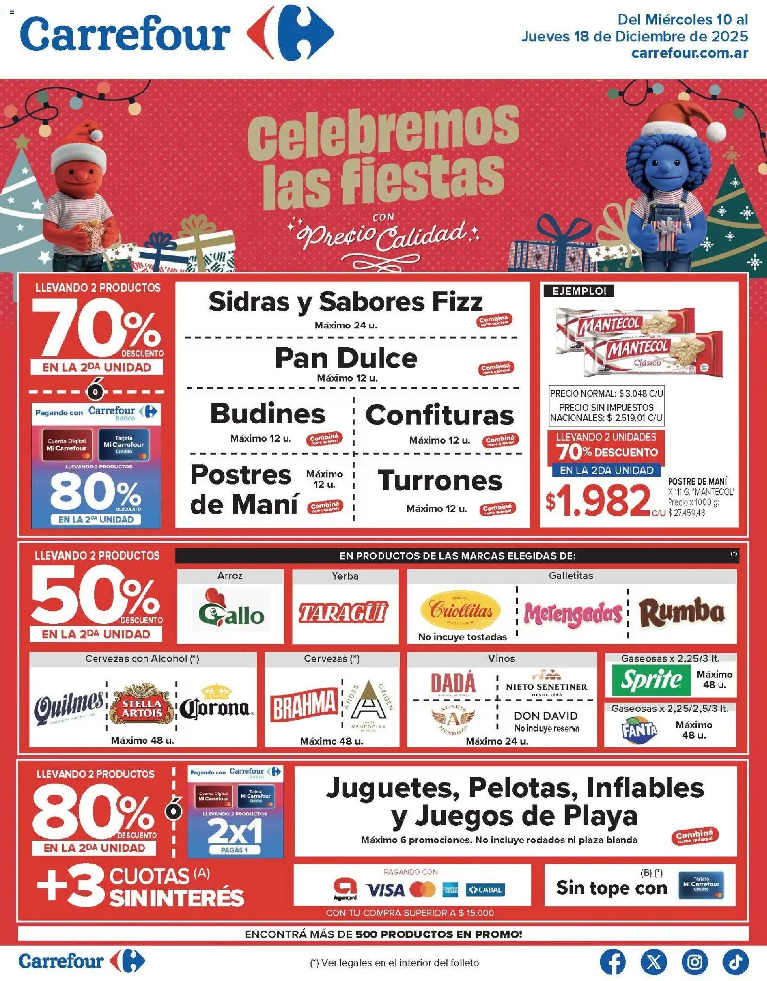 Carrefour ofertas │ válido desde el 10.12.2025 | Página: 1 | Productos: Banco, Galletitas, Pan, Arroz