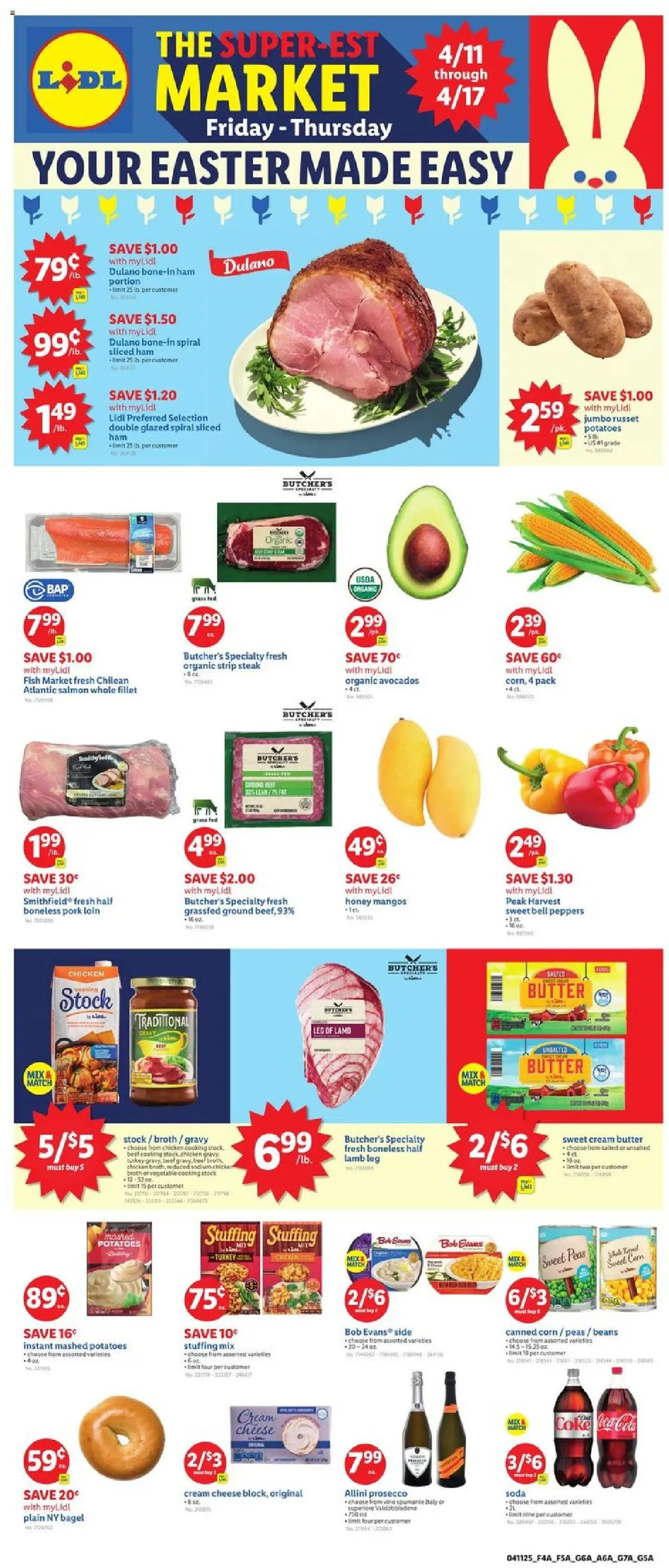 Lidl Weekly Ad - WA - valid from 11.04.2025 | Page: 1 | Products: Corn, Peppers, Butter, Cream