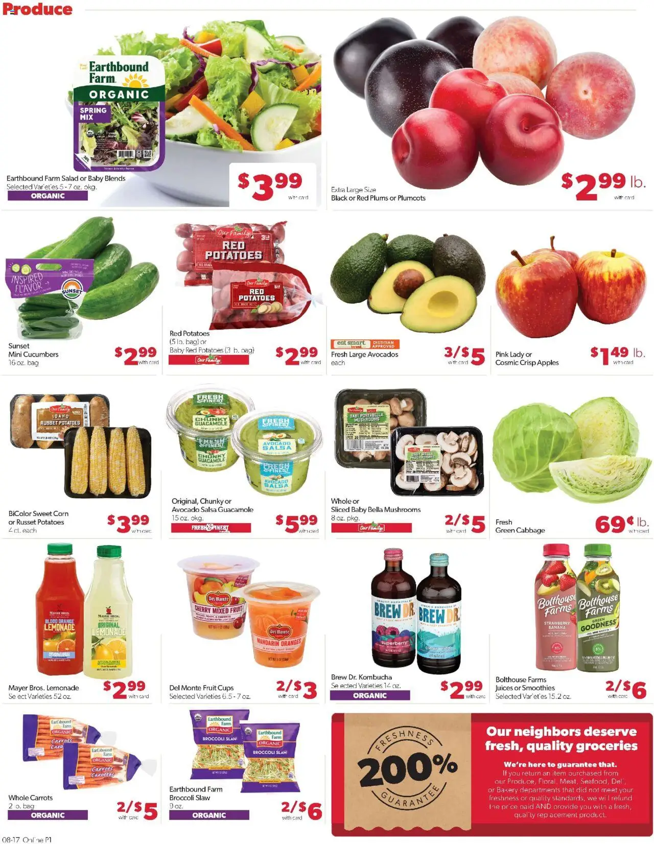 Family Fare Weekly Ad - NE - valid from 17.08.2025 | Page: 7 | Products: Mushrooms, Cucumbers, Bag, Fan
