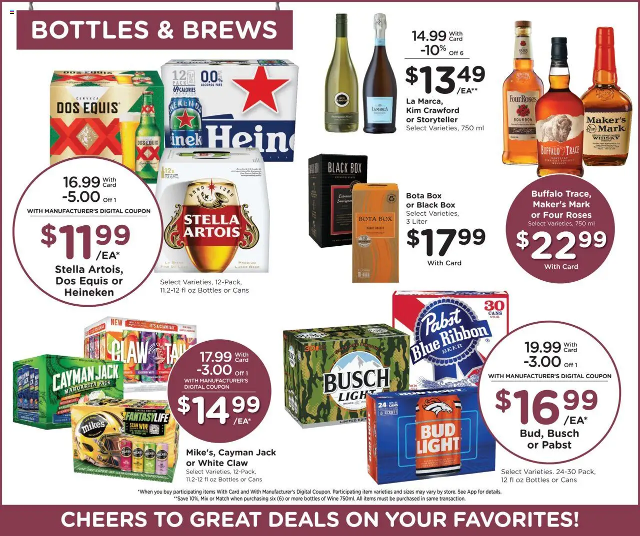 King Soopers Weekly Ad - valid from 08.10.2025 | Page: 14 | Products: Box, Wine, Beer, Bourbon
