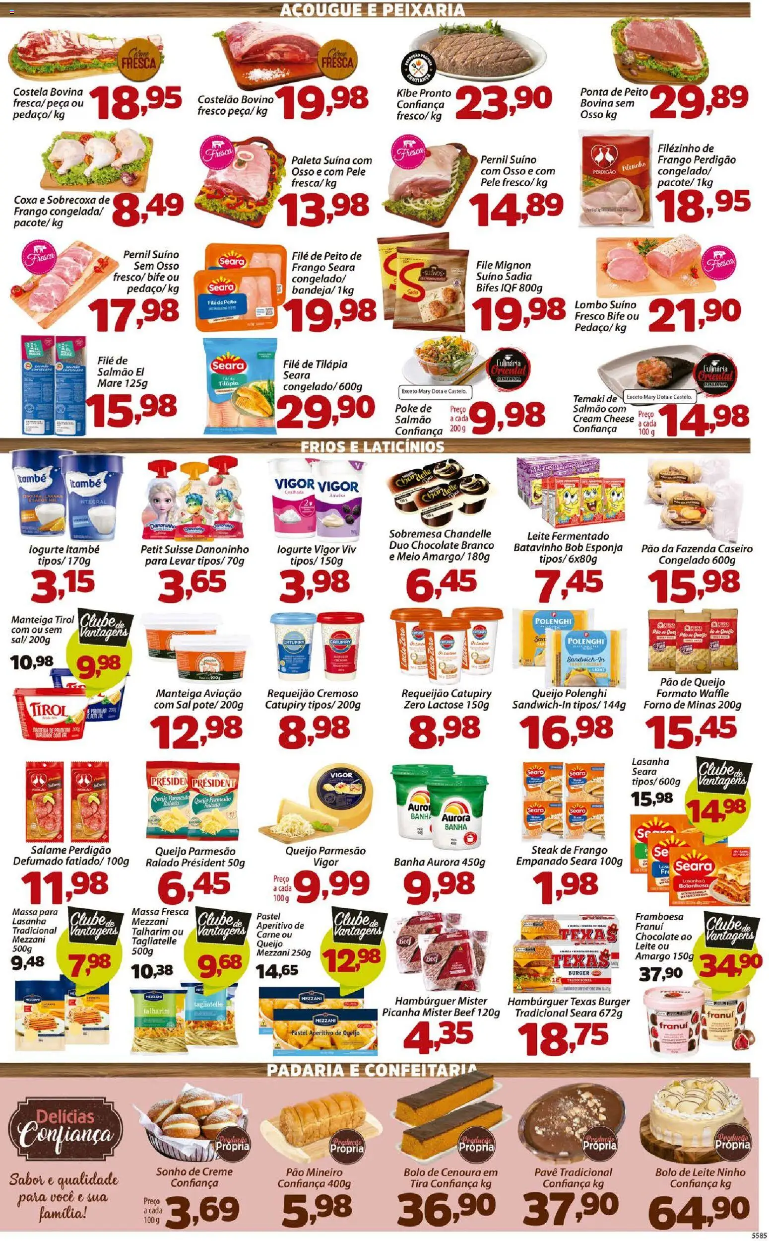 Confiança Folheto - válido de 11.11.2025 | Página: 3 | Produtos: Esponja, Parmesão, Bolo, Ameixa