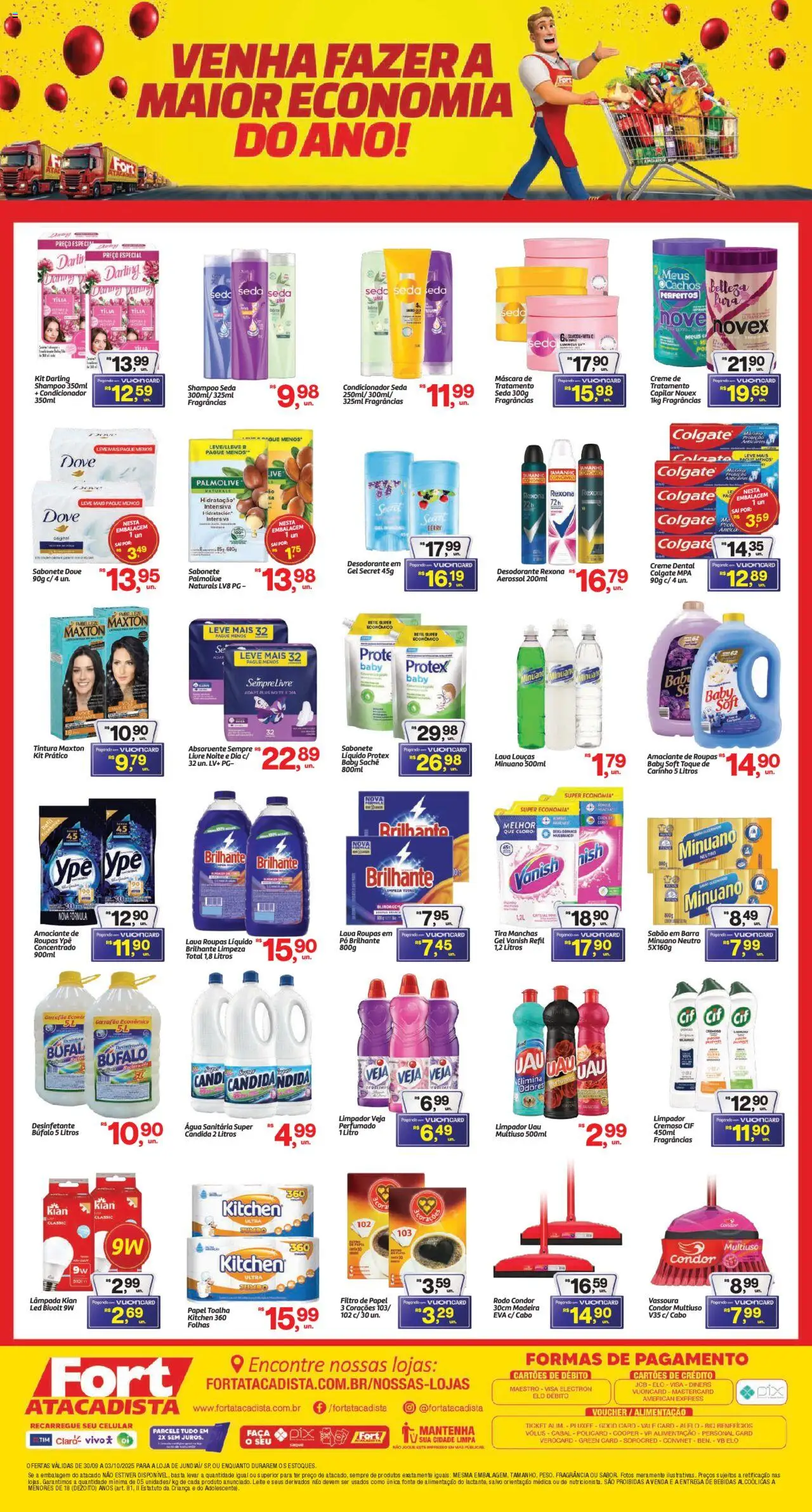 Fort Atacadista Folheto - válido de 30.09.2025 | Página: 4 | Produtos: Fragrância, Tira manchas, Faca, Sabonete