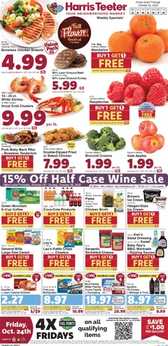 Preview of Harris Teeter weekly ads valid from 22.10.2025 | Page: 1