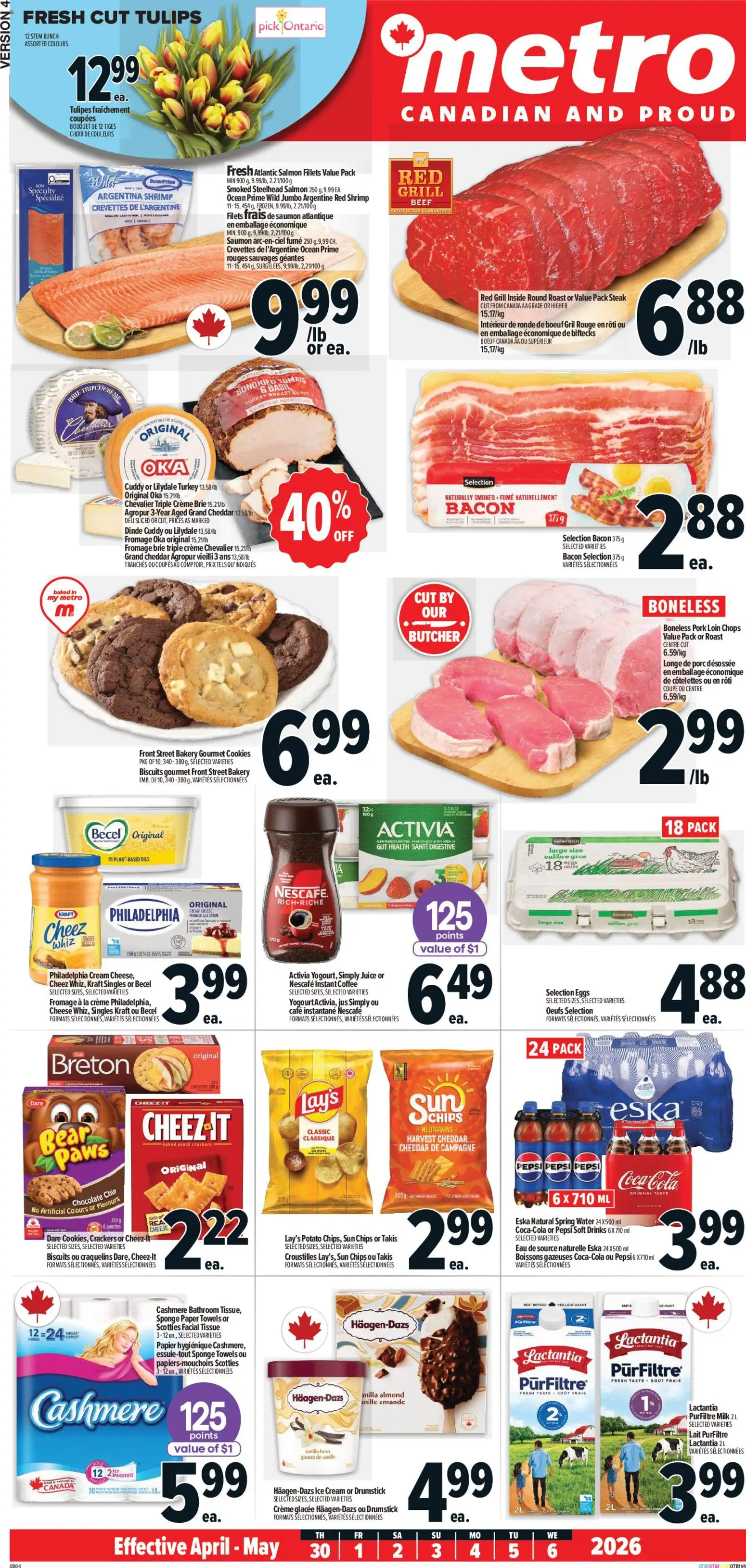Metro flyer valid from 30.04.2026 | Page: 2 | Products: Beef, Turkey, Sponge, Eggs