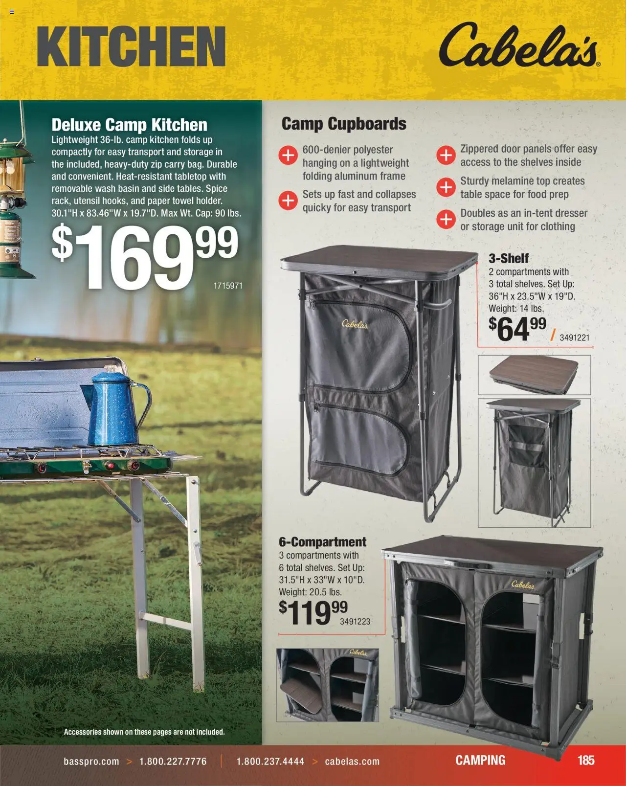 Cabela's Hunting Master 25 - valid from 11.08.2025 | Page: 185 | Products: Table, Dresser, Cap, Weight