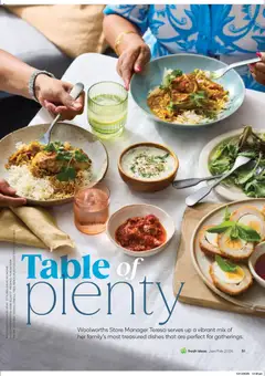 Preview of Woolworths Fresh Ideas Magazine - valid from 14.01.2026 | Page: 51 | Products: Table