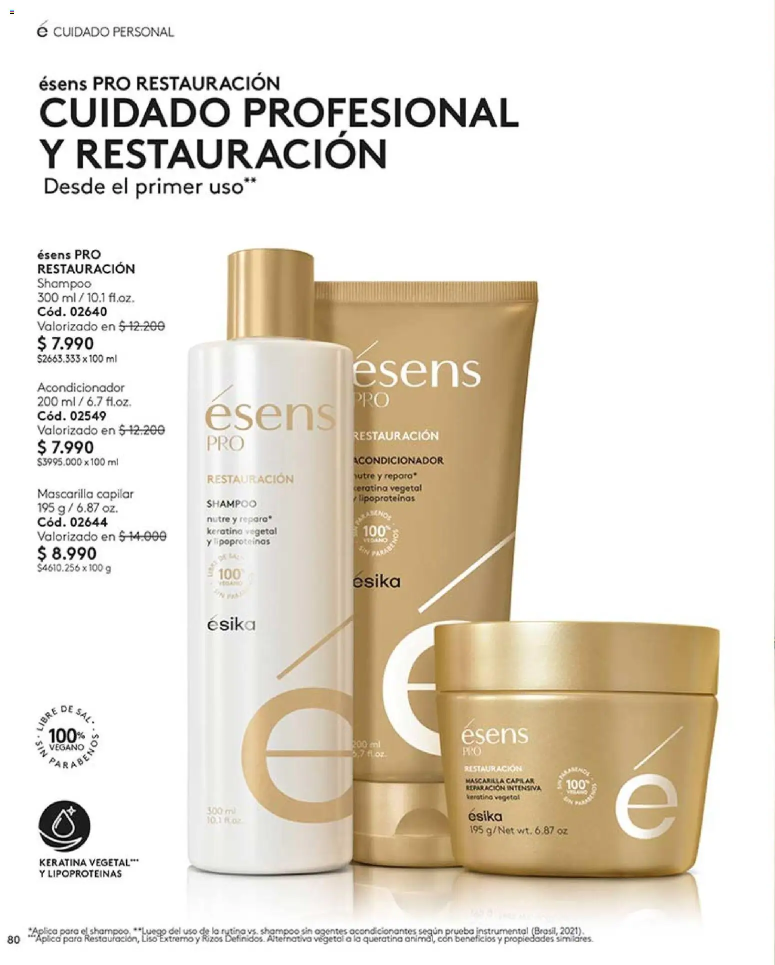 Catálogo Ésika Campaña 6 │ válido desde el 01.04.2026 | Página: 80 | Productos: Acondicionador, Mascarilla, Shampoo