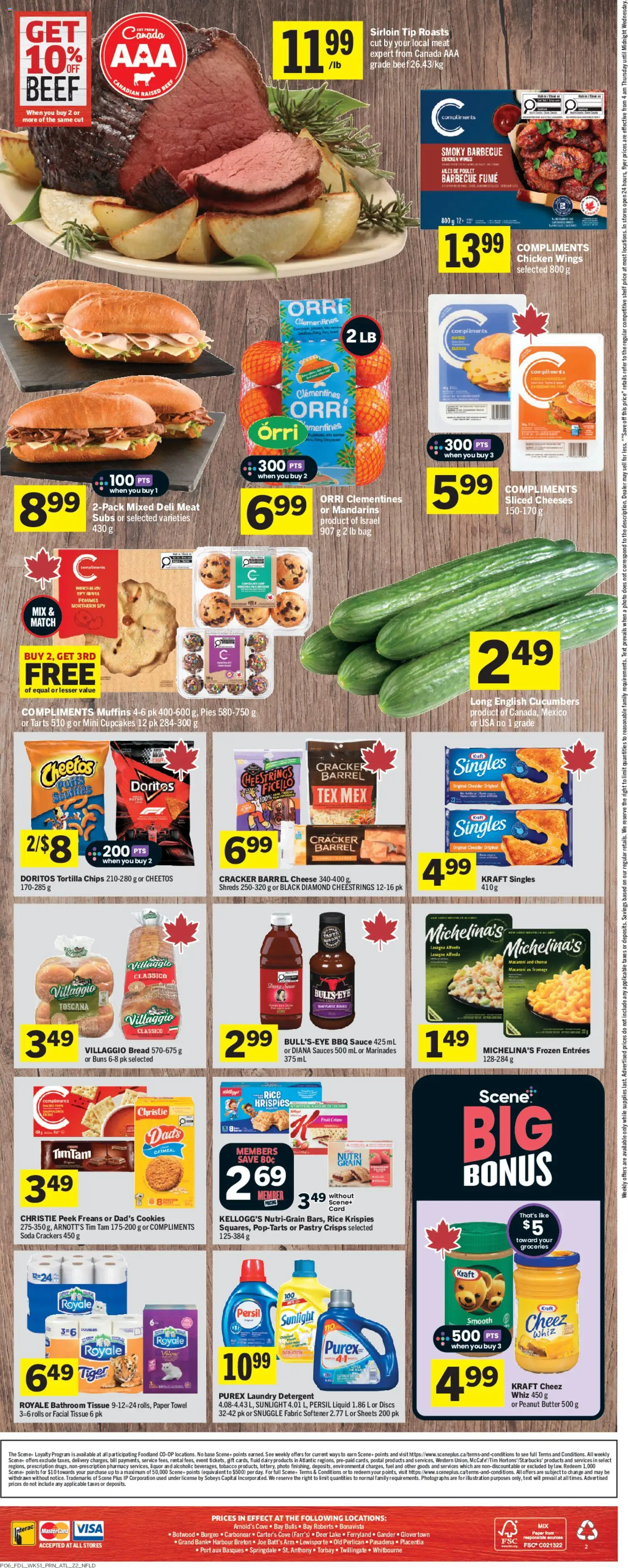 Foodland flyer valid from 16.04.2026 | Page: 2 | Products: Rice, Cookies, Fabric softener, Cheese