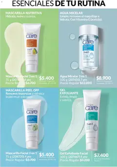 Vista previa Catálogo AVON Campaña 4/2026 válido desde el 01.04.2026 | Página: 124 | Productos: Mascarilla, Aceite, Exfoliante facial, Agua