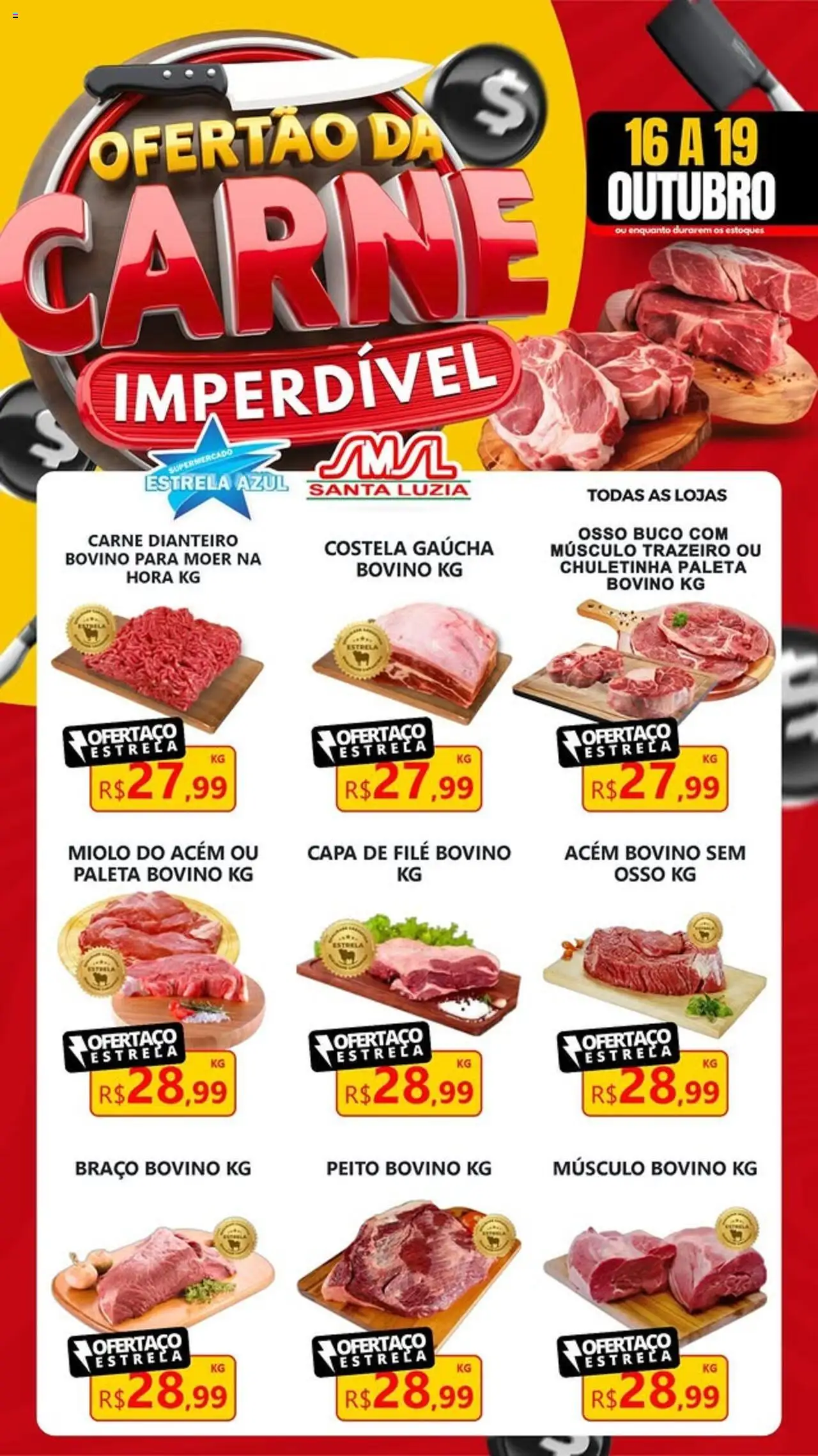 Estrela Azul Folheto - válido de 16.10.2025 | Página: 1 | Produtos: Acém, Carne