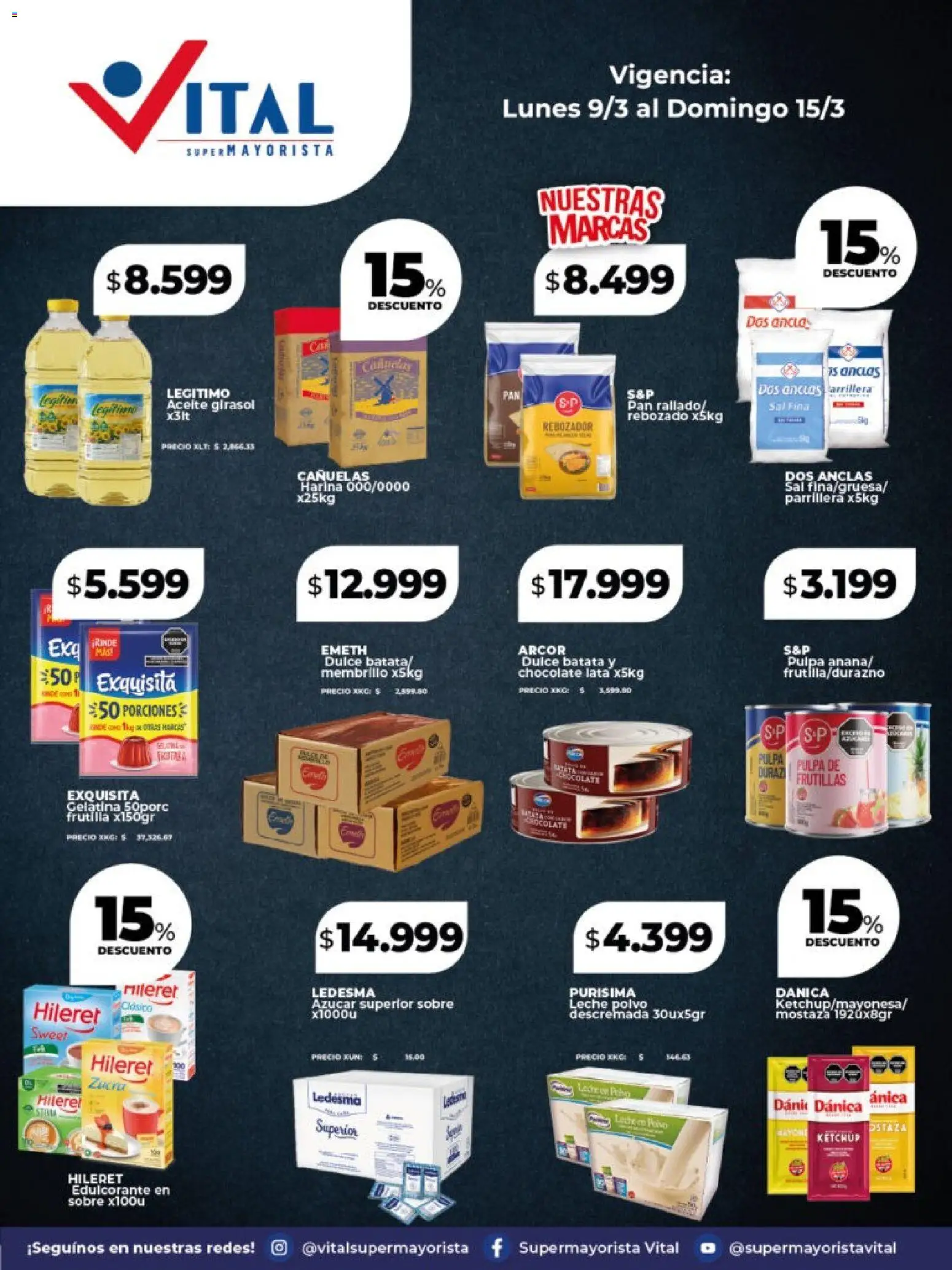 Vital - Especial Vital corporativa │ válido desde el 09.03.2026 | Página: 4 | Productos: Frutilla, Azucar, Ketchup, Mostaza