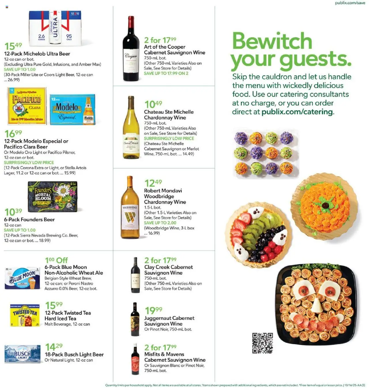Publix Weekly Ad - valid from 15.10.2025 | Page: 3 | Products: Box, Wine, Beer, Tea