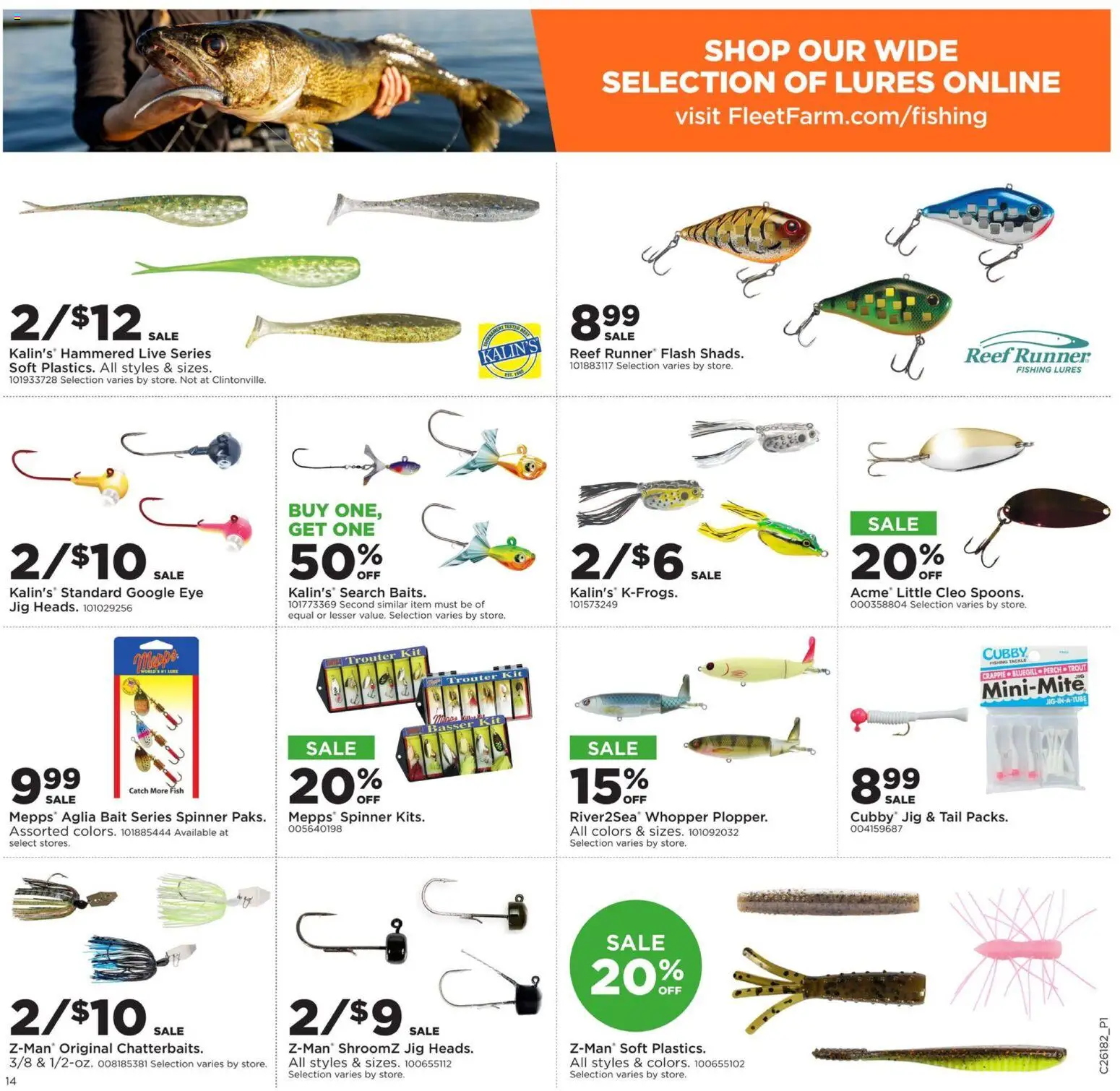 Mills Fleet Farm Weekly Ad - valid from 27.04.2026 | Page: 15 | Products: Fish, Lure, Bait