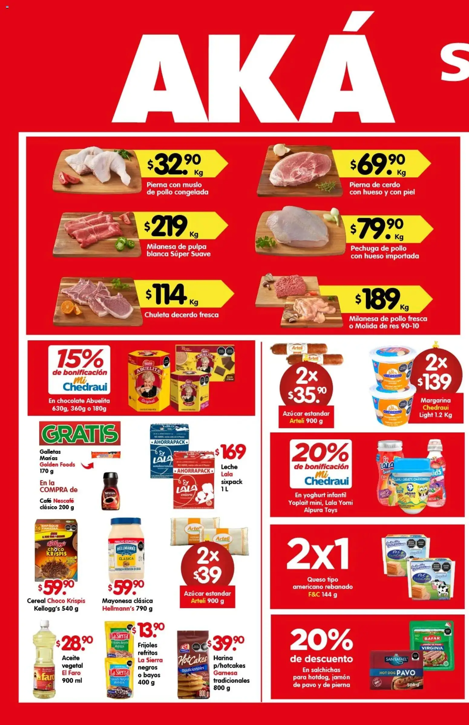 Nuevas ofertas de Arteli válidas en toda la República Mexicana desde el 05.01.2026. ¡Encuentra las mejores ofertas en Arteli folleto Aká Super Bodega ! | Página: 1 | Productos: Fresa, Res, Margarina, Sierra