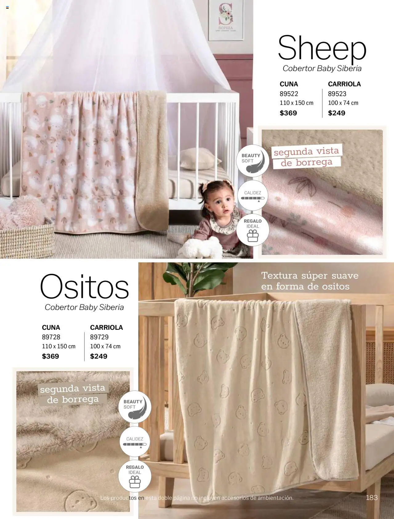 Nuevas ofertas de Vianney válidas en toda la República Mexicana desde el 15.08.2025. ¡Encuentra las mejores ofertas en Vianney - Catálogo Invierno! | Página: 185 | Productos: Carriola, Cobertor, Cuna