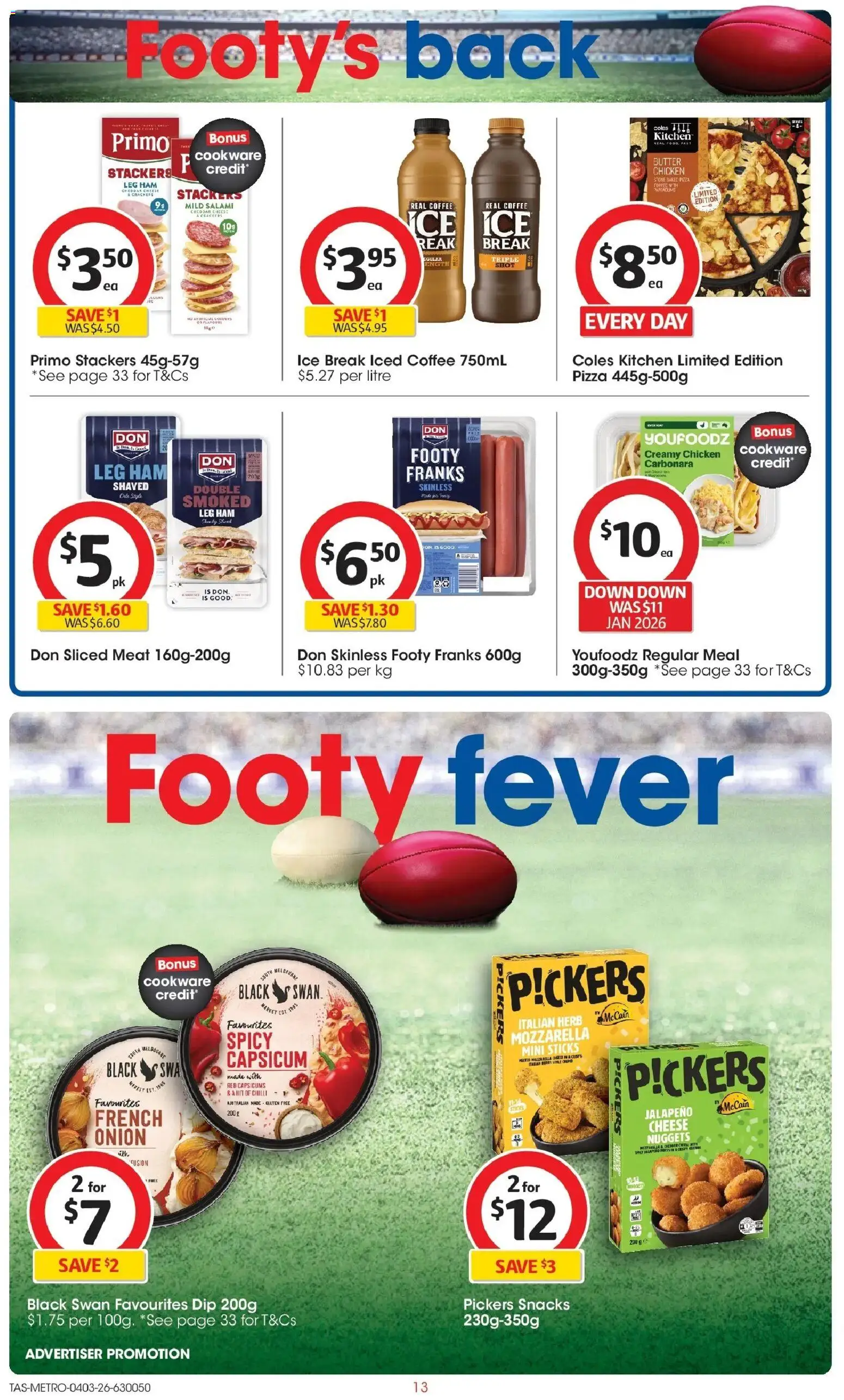 Coles catalogue - valid from 04.03.2026 | Page: 13 | Products: Capsicum, Butter, Herb, Ham