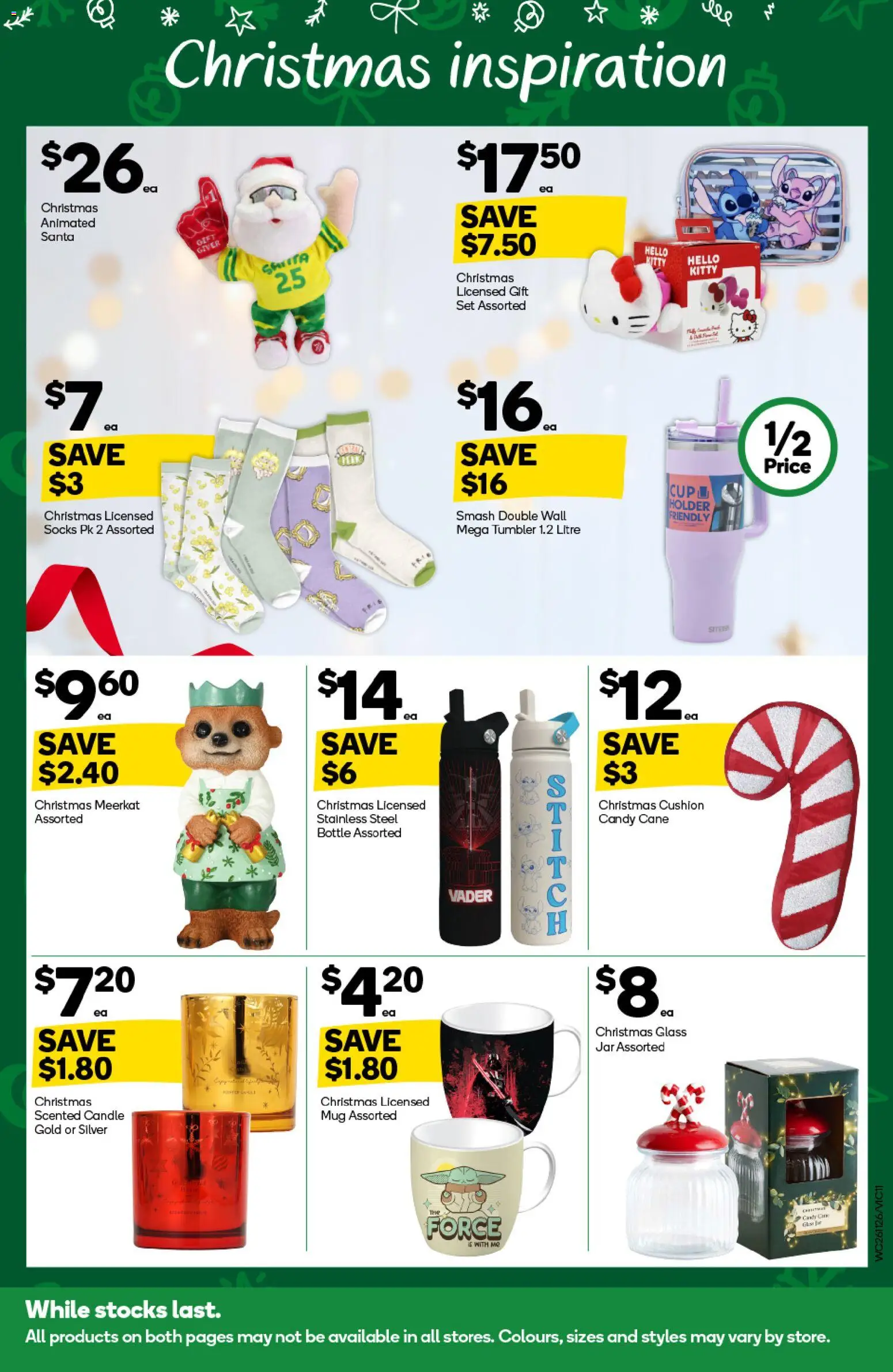 Woolworths catalogue - valid from 26.11.2025 | Page: 11 | Products: Cushion, Socks, Candle