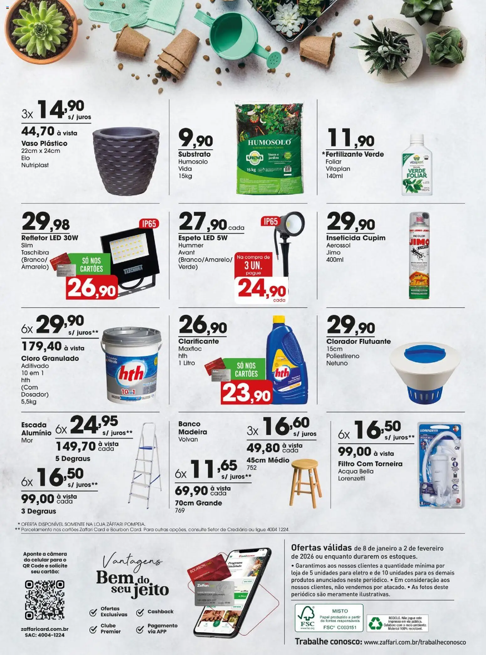 Zaffari Folheto - válido de 08.01.2026 | Página: 10 | Produtos: Vaso, Torneira, Granulado, Inseticida