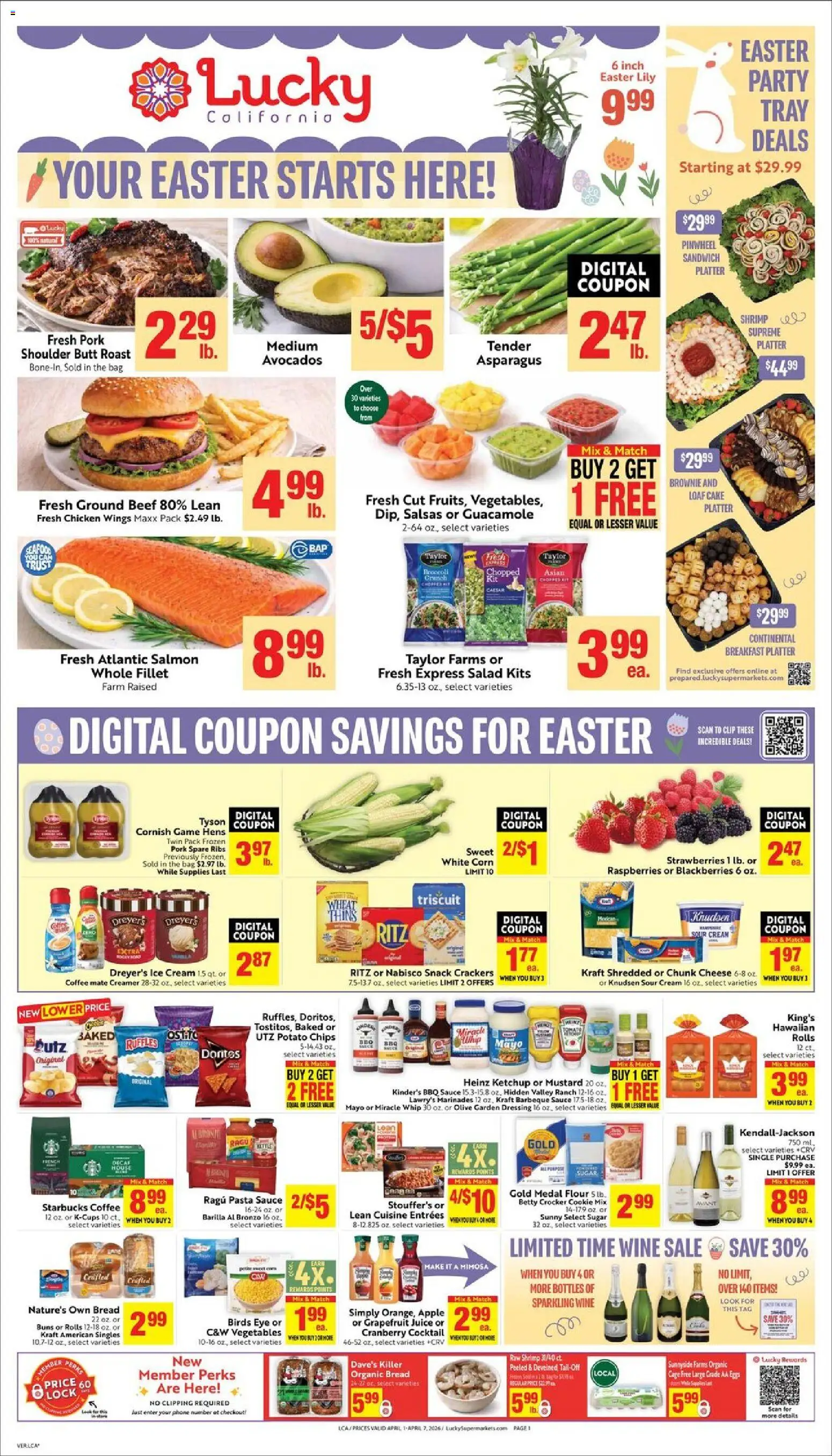Lucky Supermarkets Weekly Ad - valid from 01.04.2026 | Page: 1
