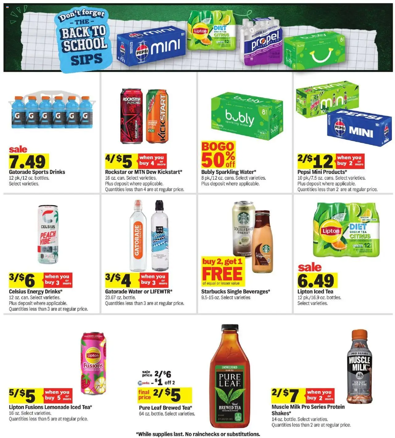 Meijer Weekly Ad - valid from 10.09.2025 | Page: 38 | Products: Green Tea, Milk, Tea, Peach