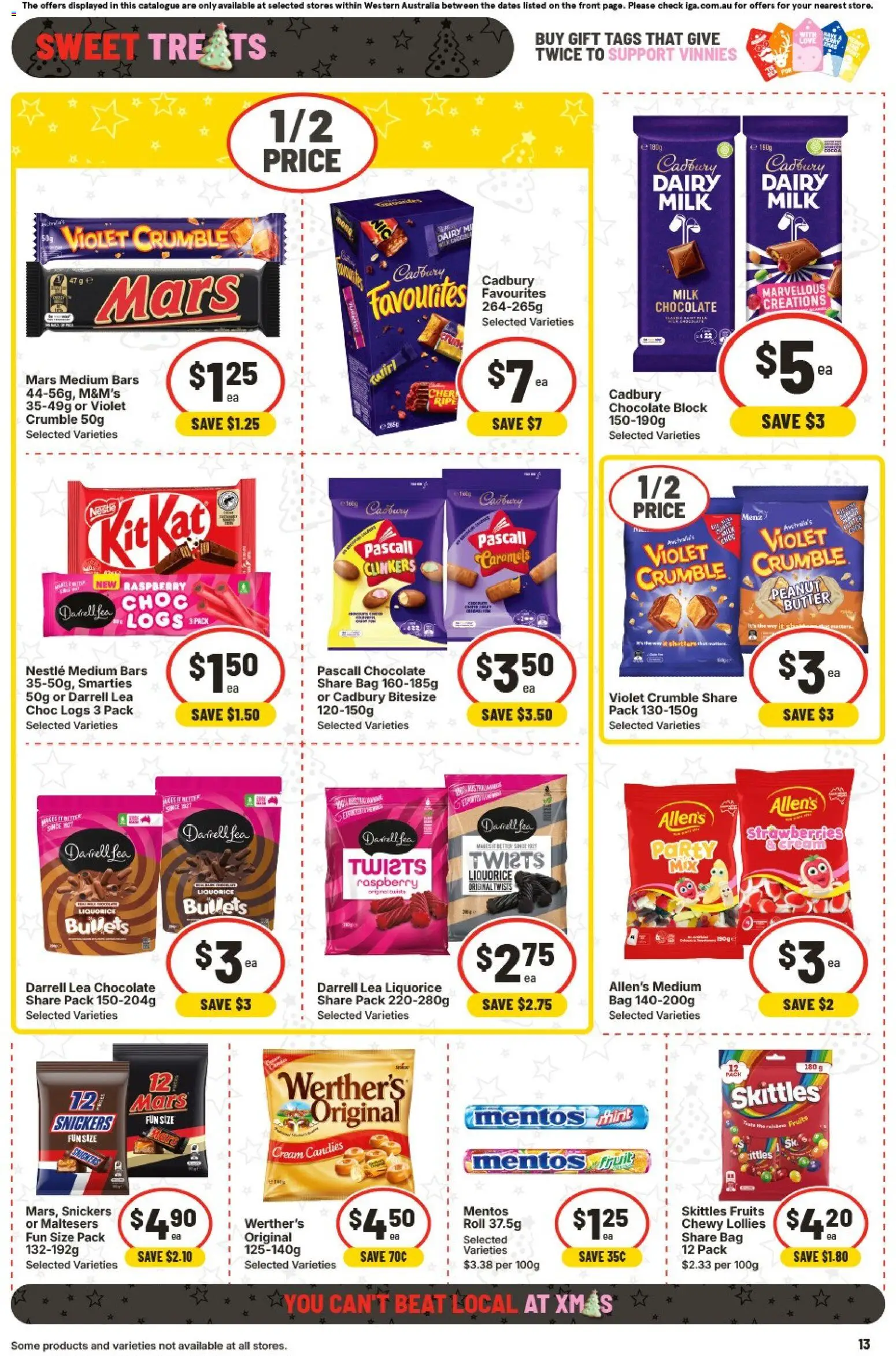 IGA catalogue - valid from 26.11.2025 | Page: 16 | Products: Milk, Chocolate, Strawberries, Raspberry