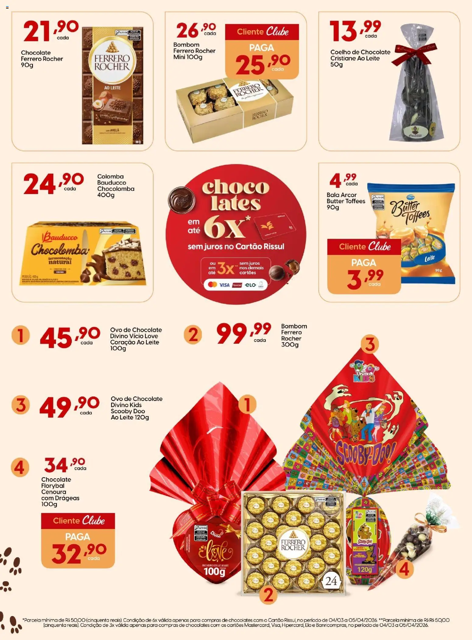 Rissul Folheto - válido de 06.03.2026 | Página: 6 | Produtos: Ferro, Chocolate, Bombom, Bala