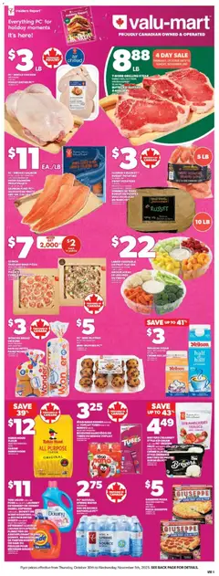 Preview of Valu Mart weekly flyer from shop Valu Mart valid from 30.10.2025