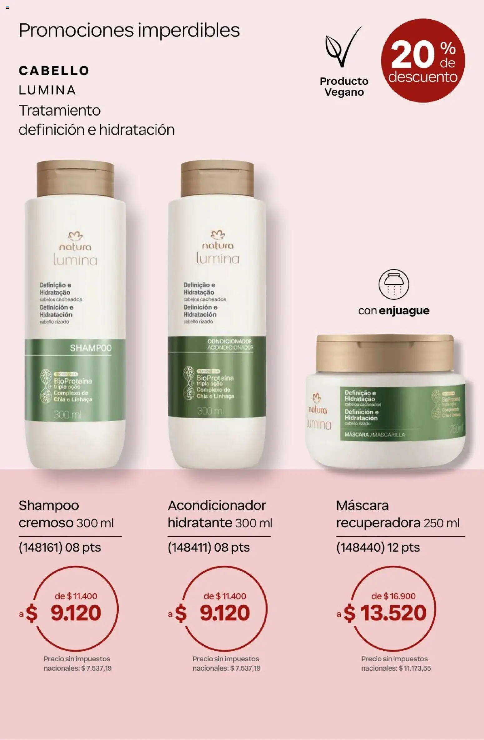 Natura Catálogo Ciclo 4/2026 │ válido desde el 01.04.2026 | Página: 64 | Productos: Máscara, Shampoo, Acondicionador