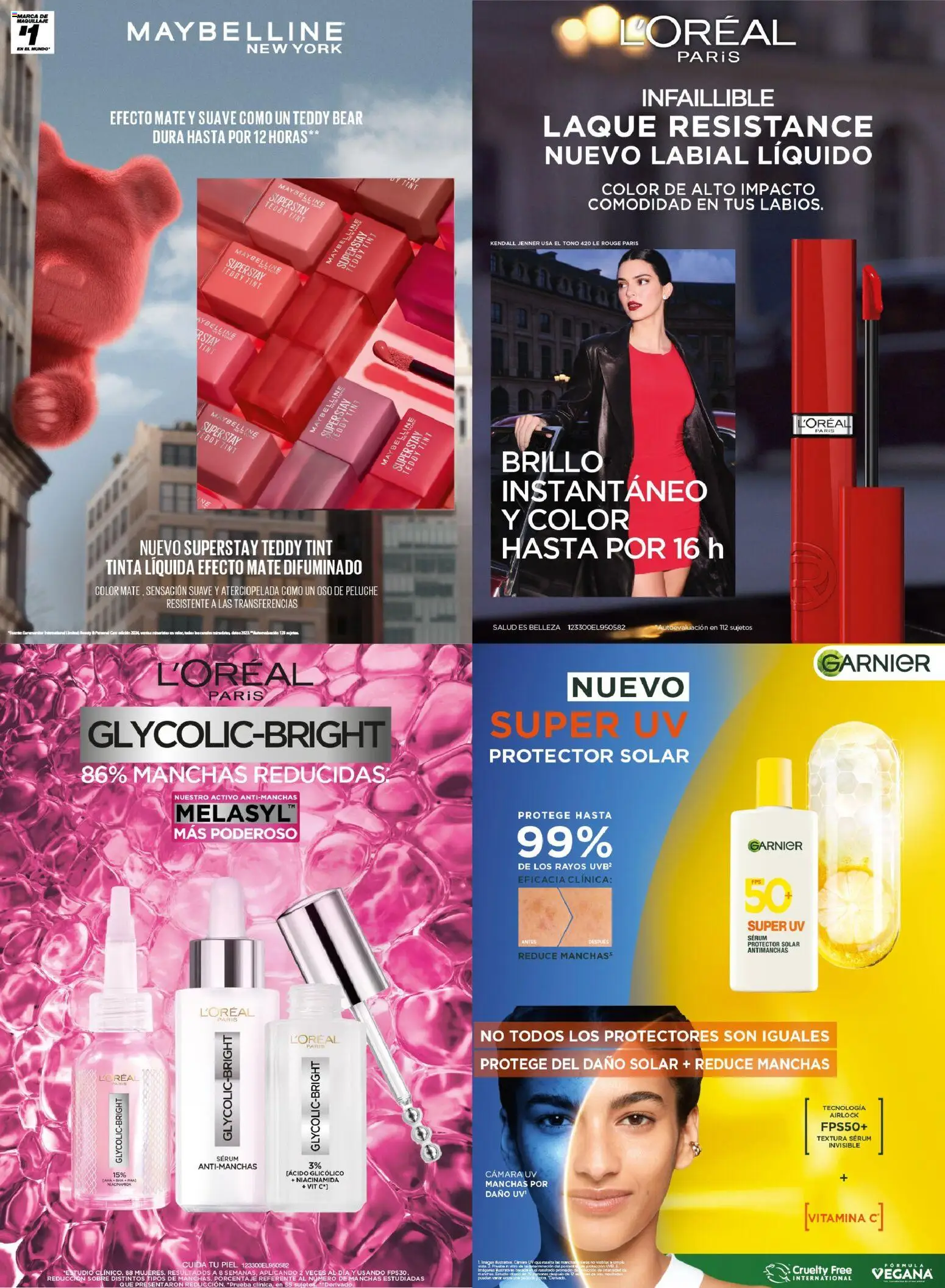 Nuevas ofertas de Chedraui válidas en toda la República Mexicana desde el 24.10.2025. ¡Encuentra las mejores ofertas en Chedraui folleto Vive Bella! | Página: 76 | Productos: Serum, Brillo, Mate, Sobre