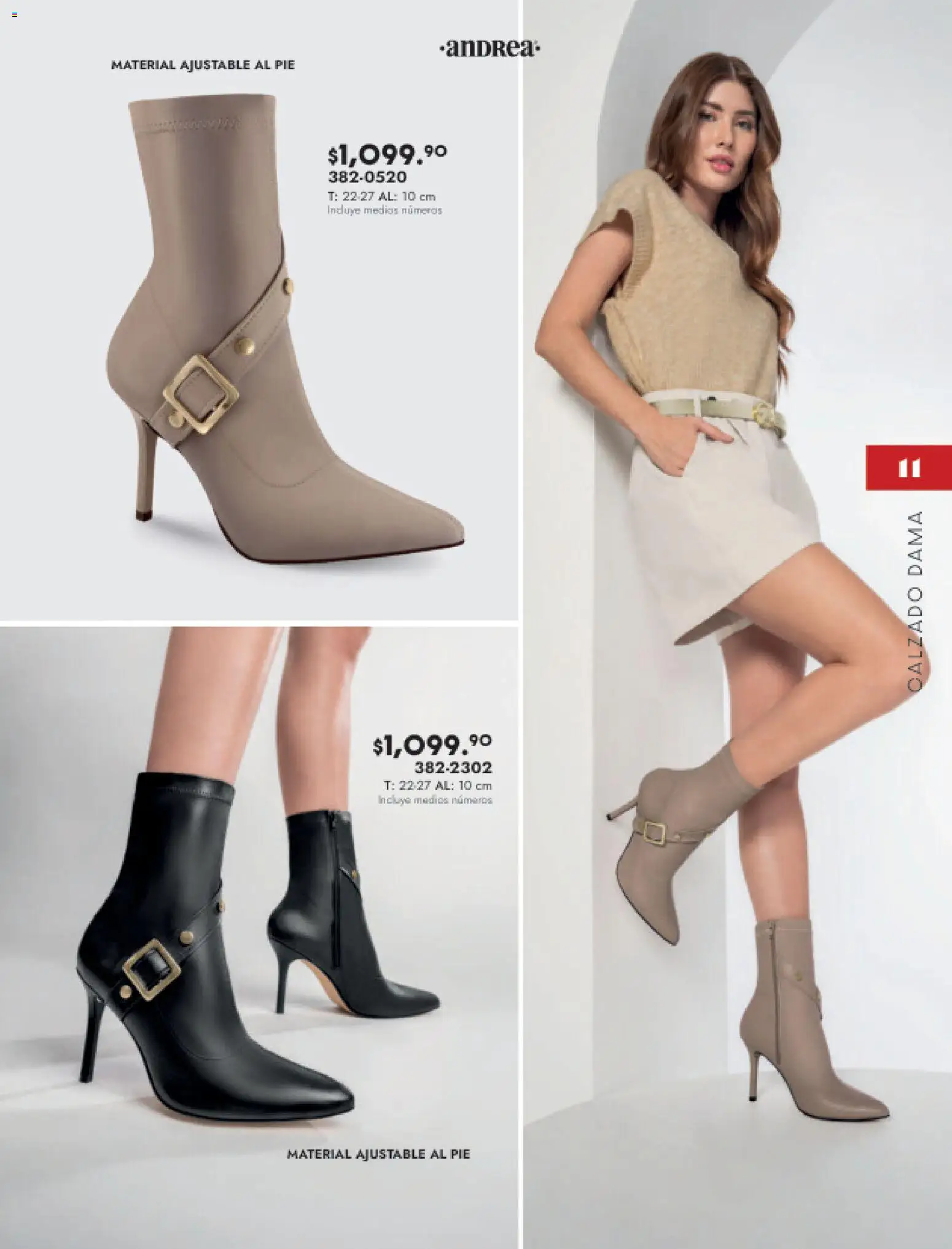 Nuevas ofertas de Andrea válidas en toda la República Mexicana desde el 16.11.2025. ¡Encuentra las mejores ofertas en Andrea catálogo Botas y botines! | Página: 11