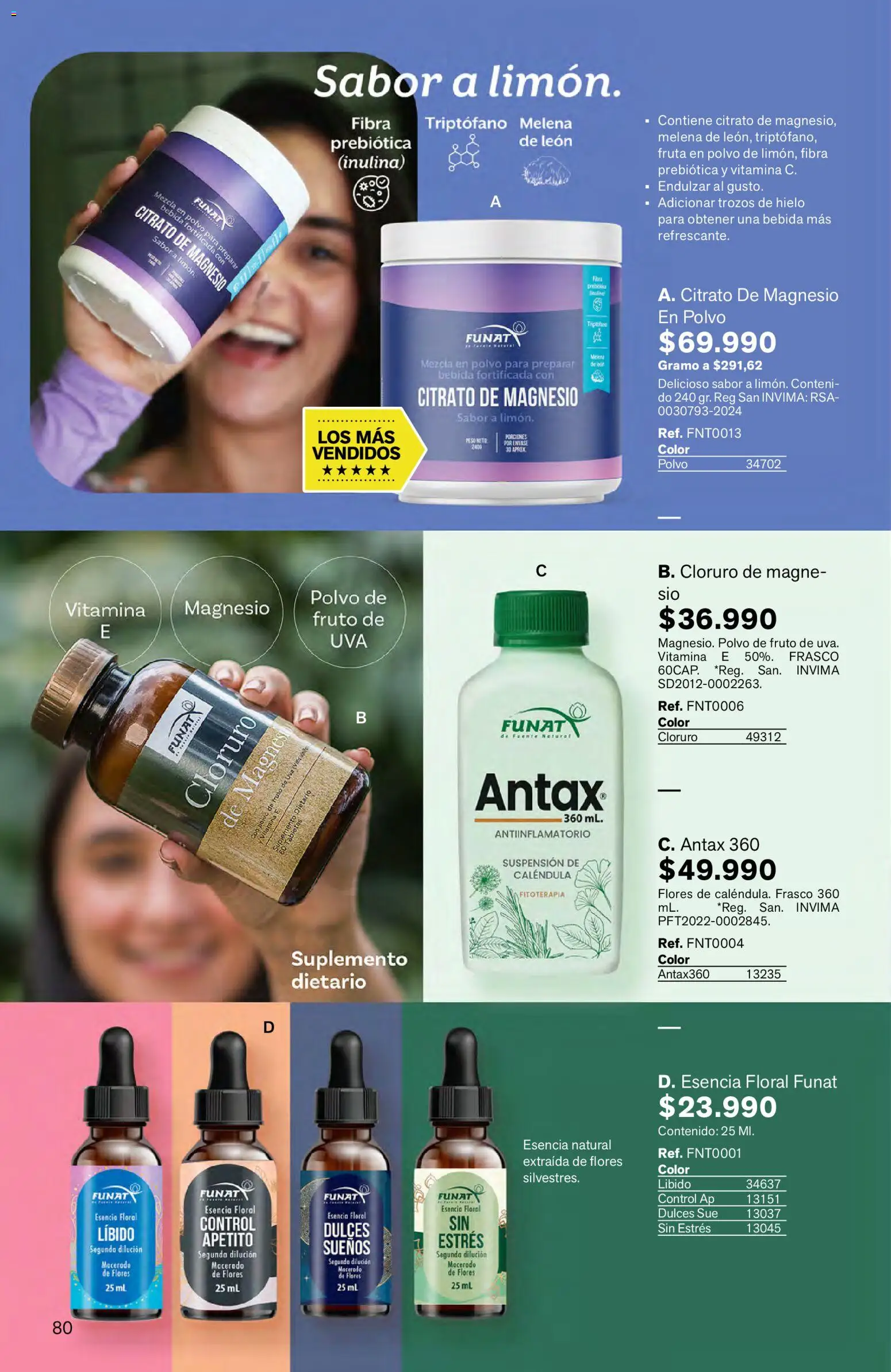 Leonisa revista - valida desde el 16.03.2026 | Página: 80 | Productos: Frasco, Antiinflamatorio, Peso, Ruana