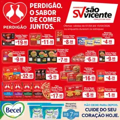 SupSupermercados São Vicente ofertas Perdigãoermercados São Vicente - Folheto - Pré-Visualização do folheto da loja Supermercados São Vicente, válido de 01.04.2026